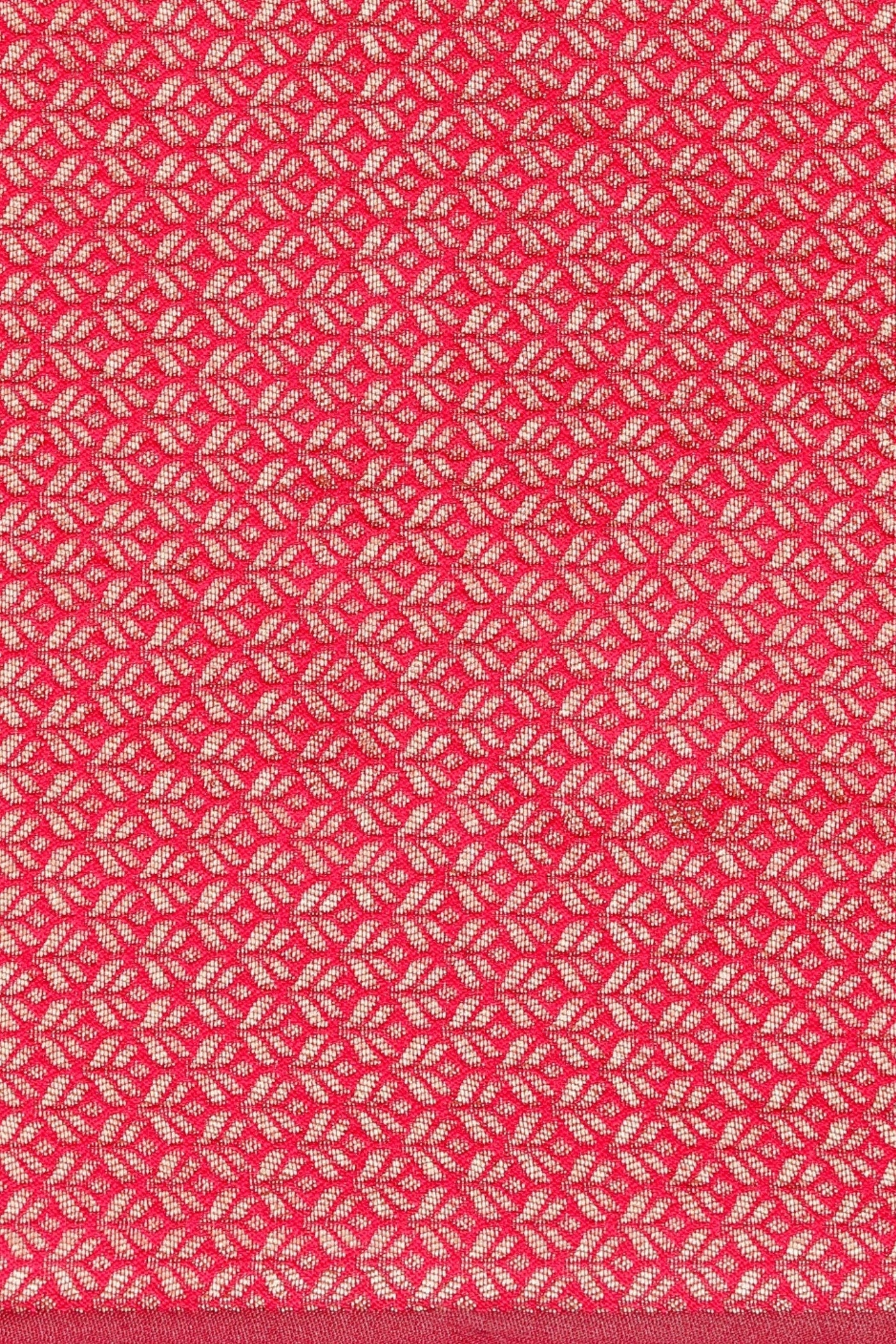 Buy MySilkLove Amaranth Pink Woven Jacquard Lichi Silk Saree Online