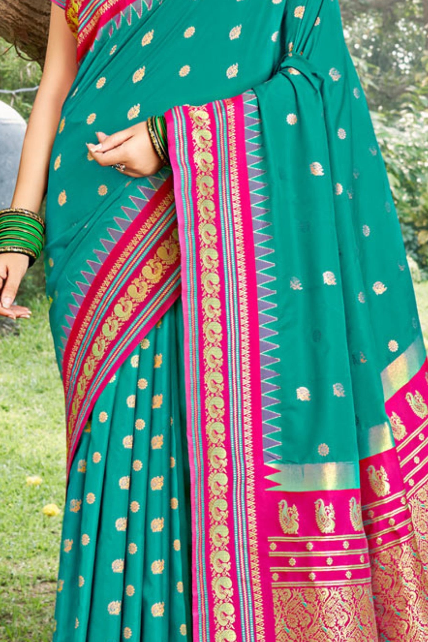 Buy MySilkLove Havelock Blue Banarasi Woven Soft Silk Saree Online