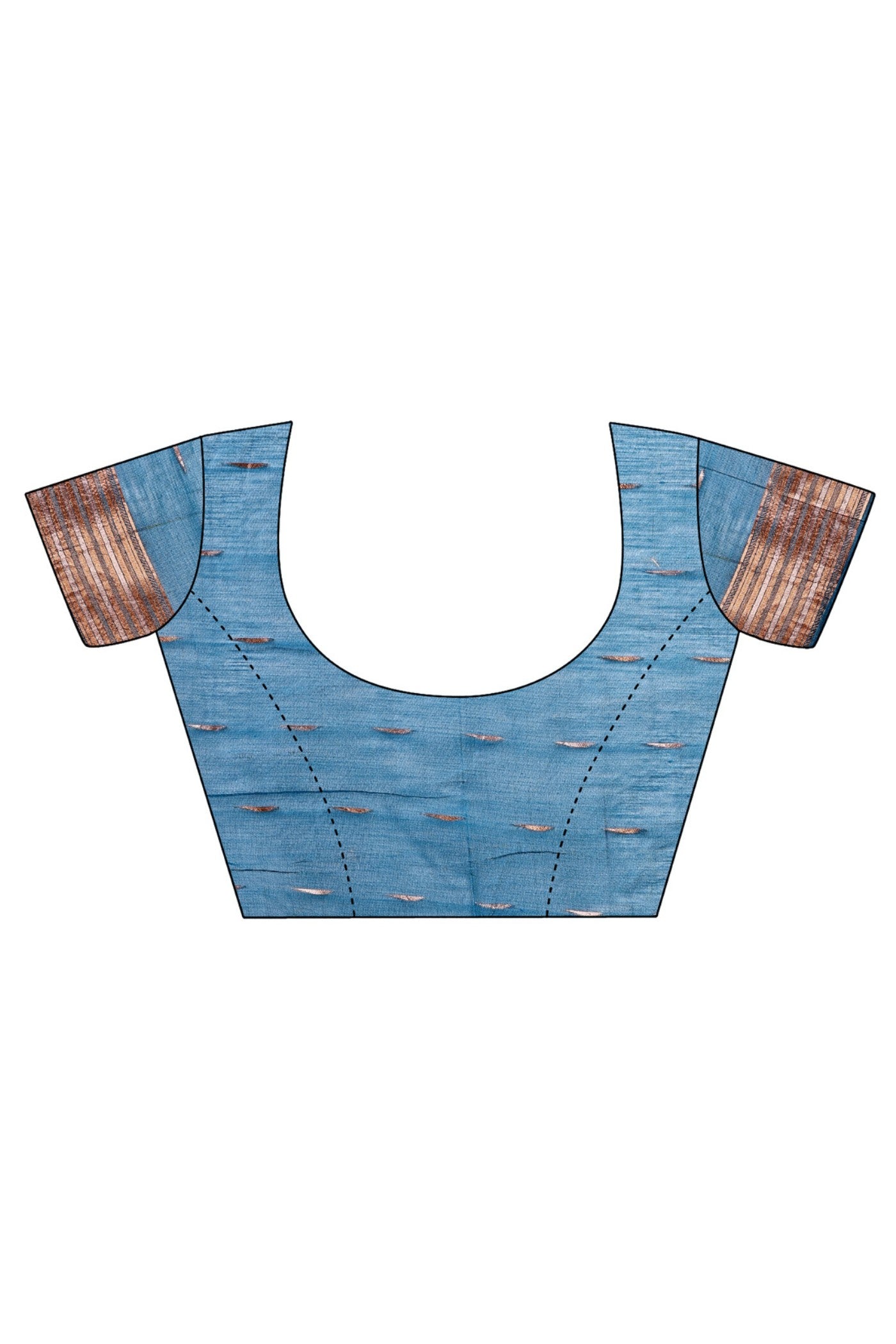 Buy MySilkLove Cyan Blue Linen Cotton Saree Online
