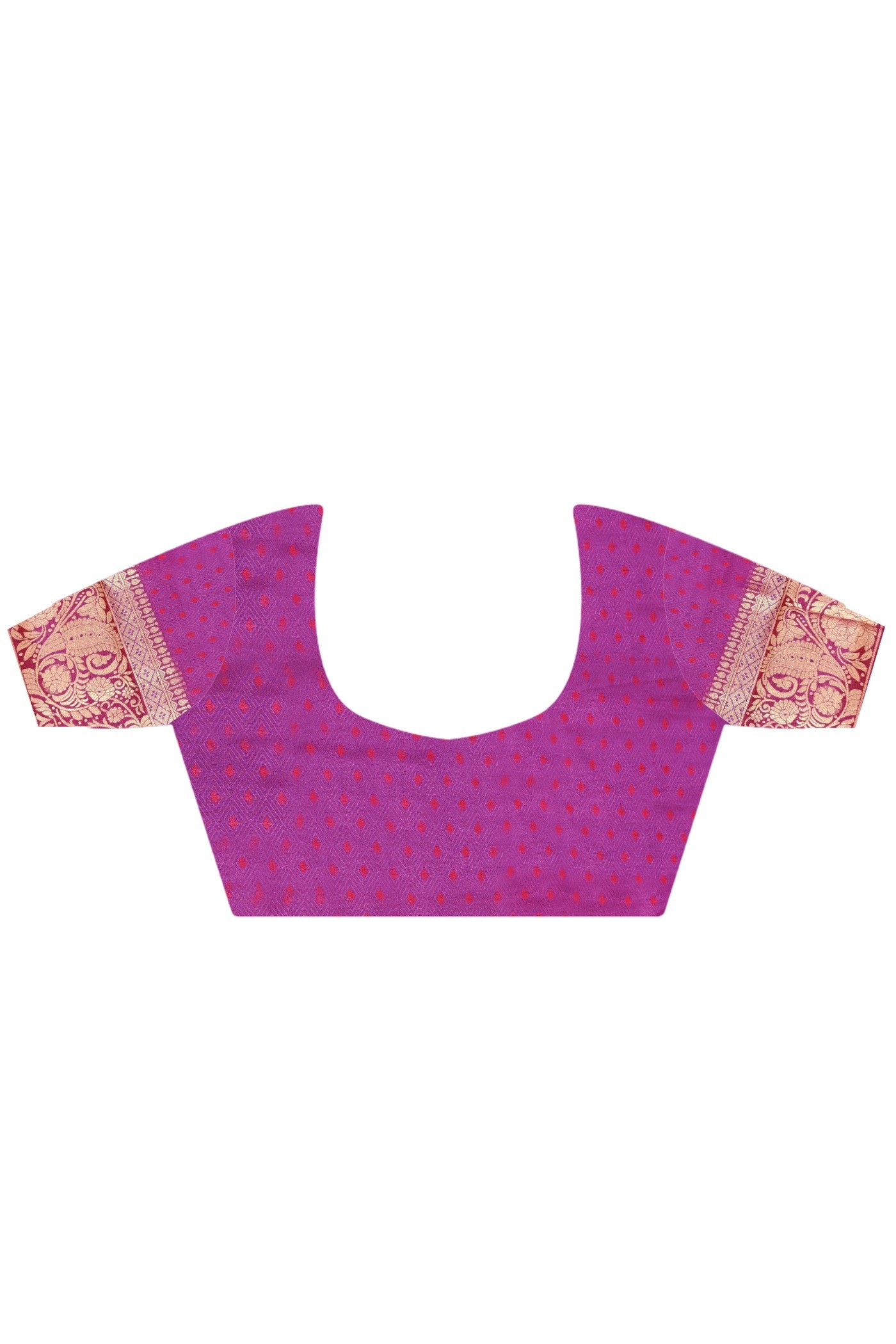 Buy MySilkLove Scarlet Purple Handloom Kanjivaram Saree Online