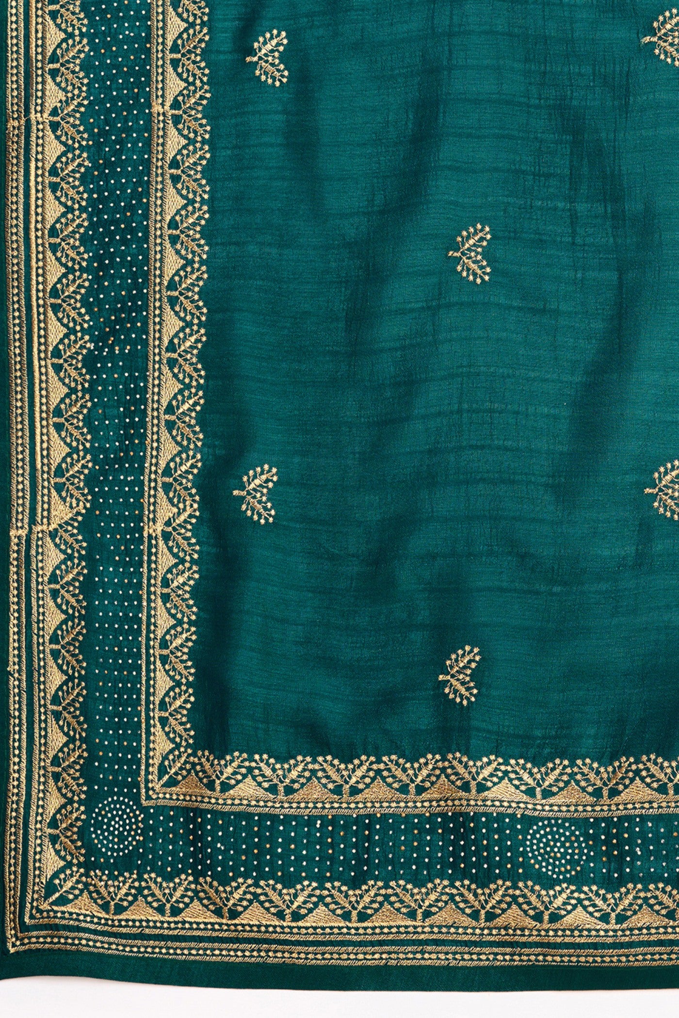 Buy MySilkLove Fern Green Designer Partywear Saree Online