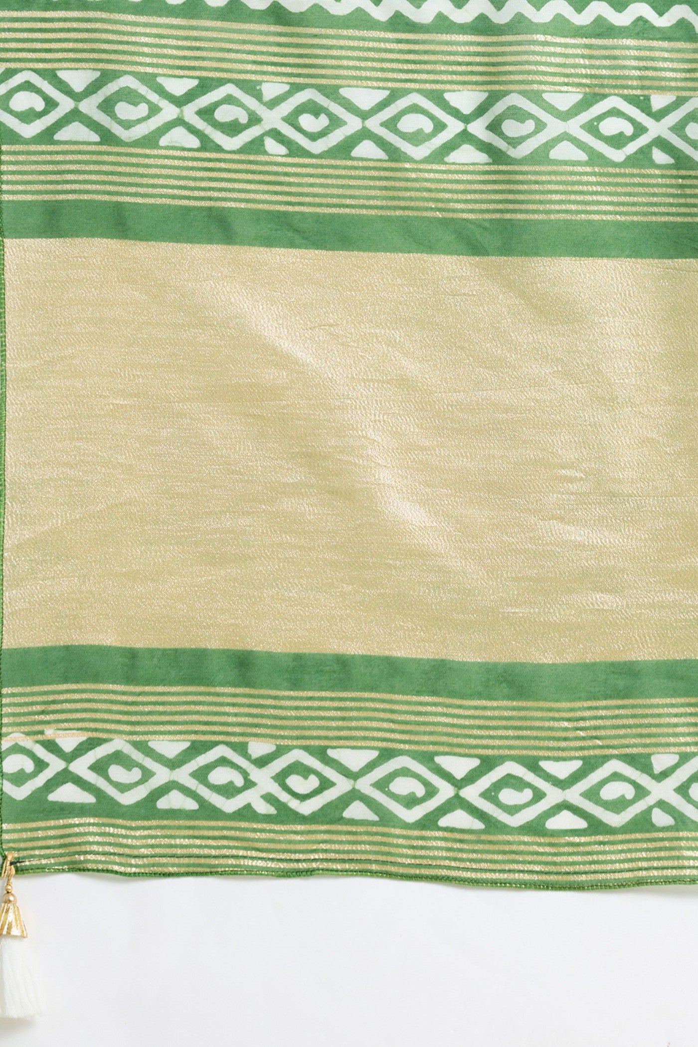 Buy MySilkLove Light Green Woven Cotton Silk Saree Online