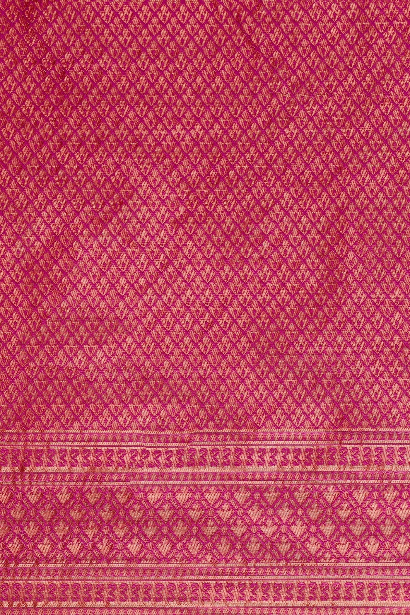 Buy MySilkLove Sheen Green and Pink Woven Jacquard Lichi Silk Saree Online