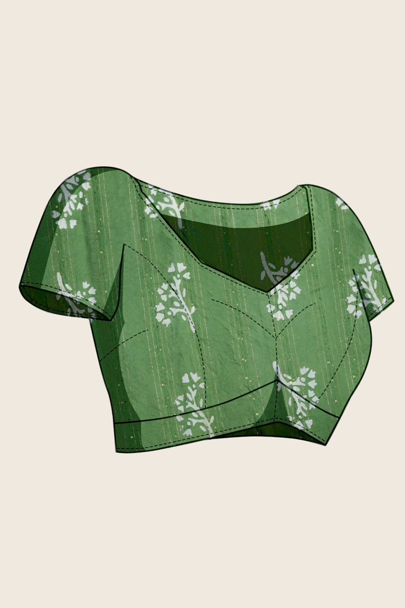 Buy MySilkLove Light Green Woven Cotton Silk Saree Online