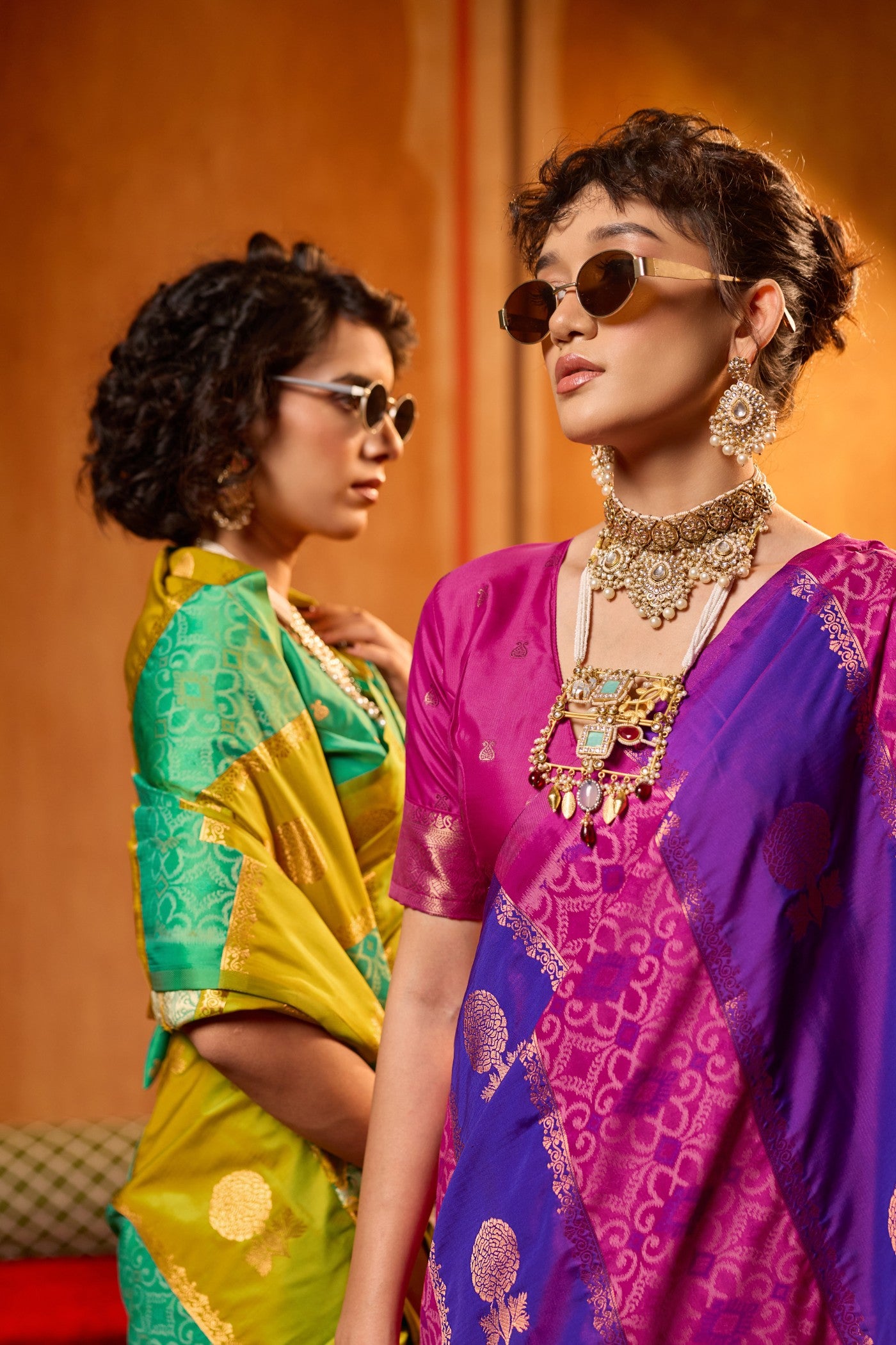 Buy MySilkLove Royal Purple Banarasi Handloom Patola Saree Online