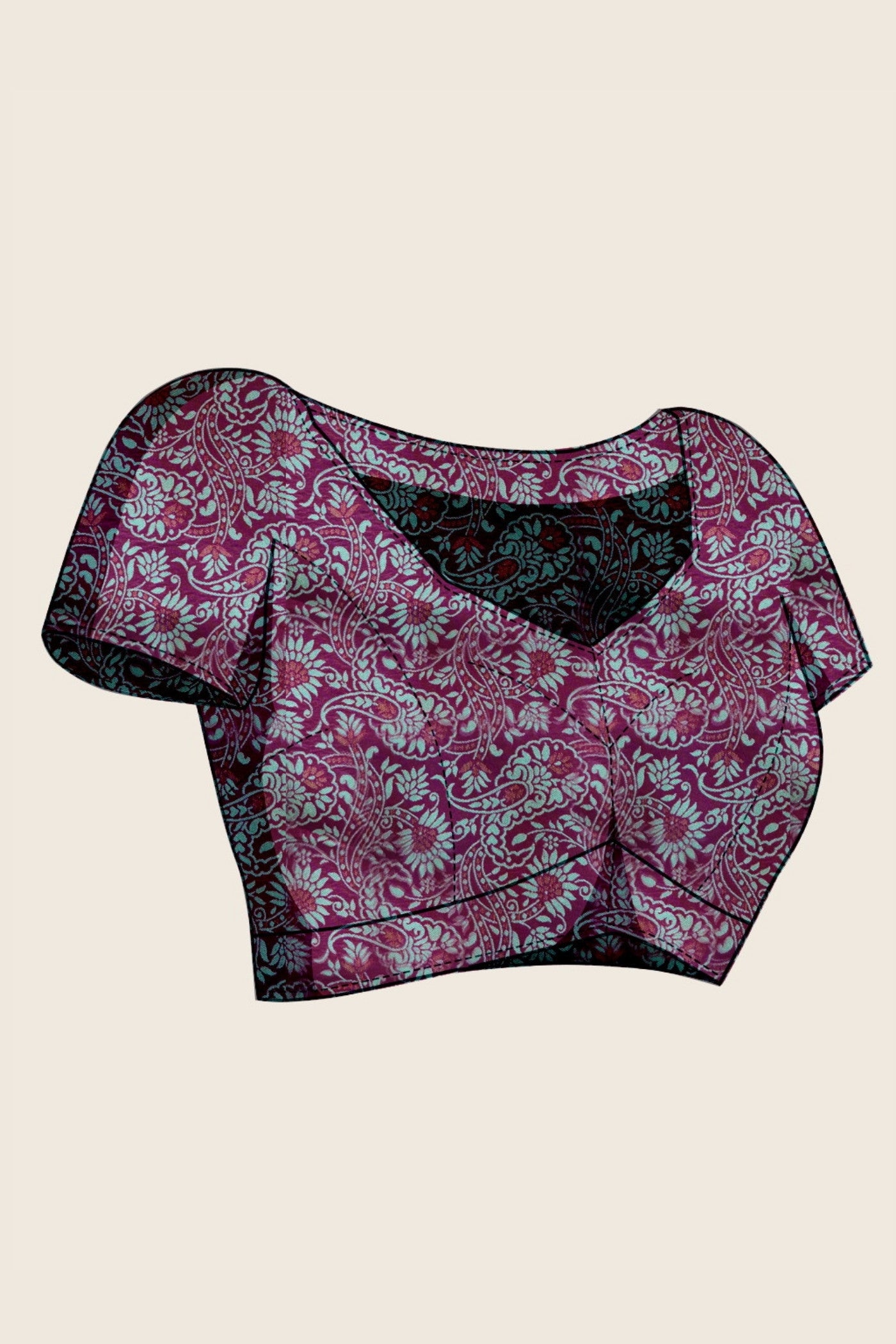 Buy MySilkLove Boysenberry Purple Woven Kanjivaram Saree Online