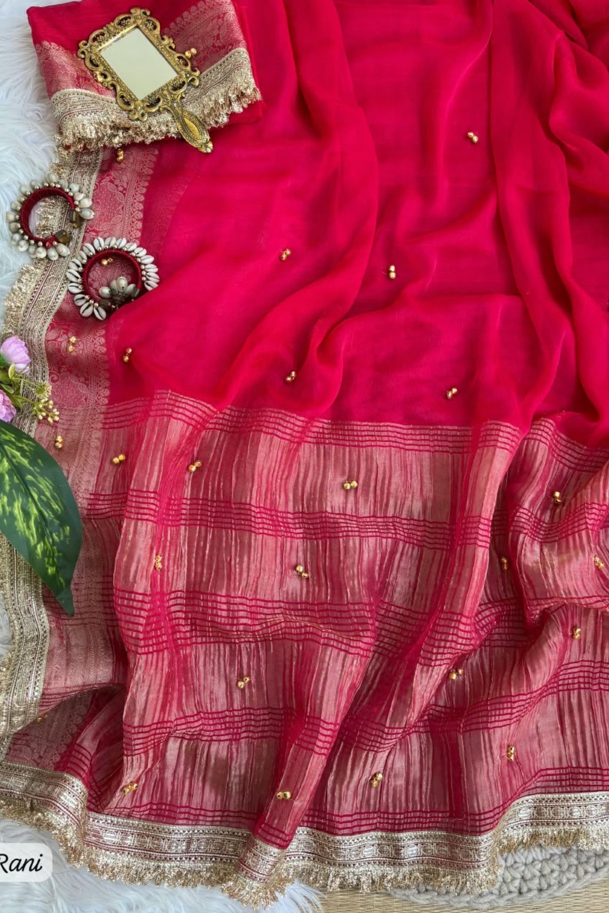 Buy MySilkLove Wine Red Pure Soft Fendy Chiffon Saree With Fancy Lace Border Online