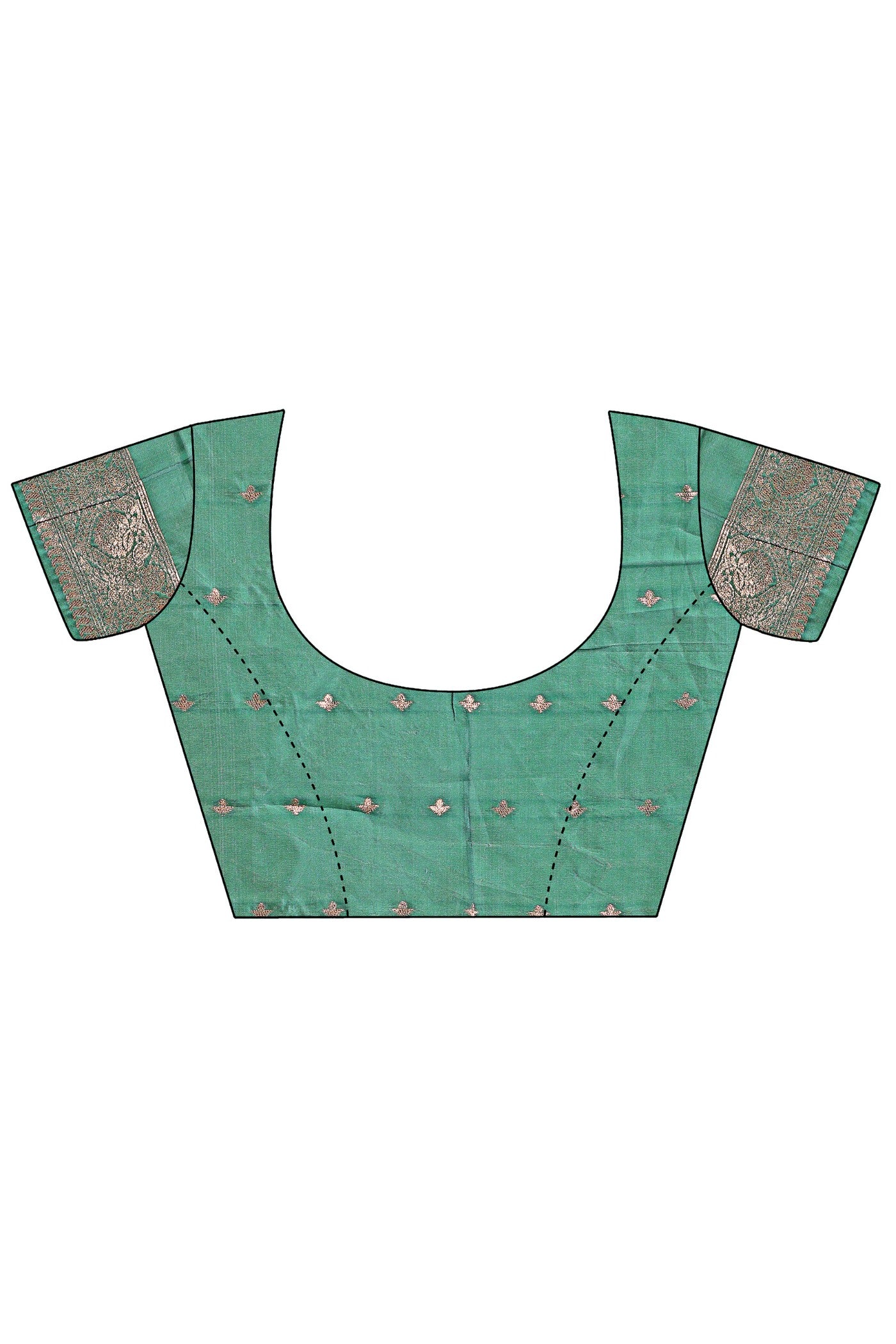 Buy MySilkLove Sea Green Linen Cotton Saree Online