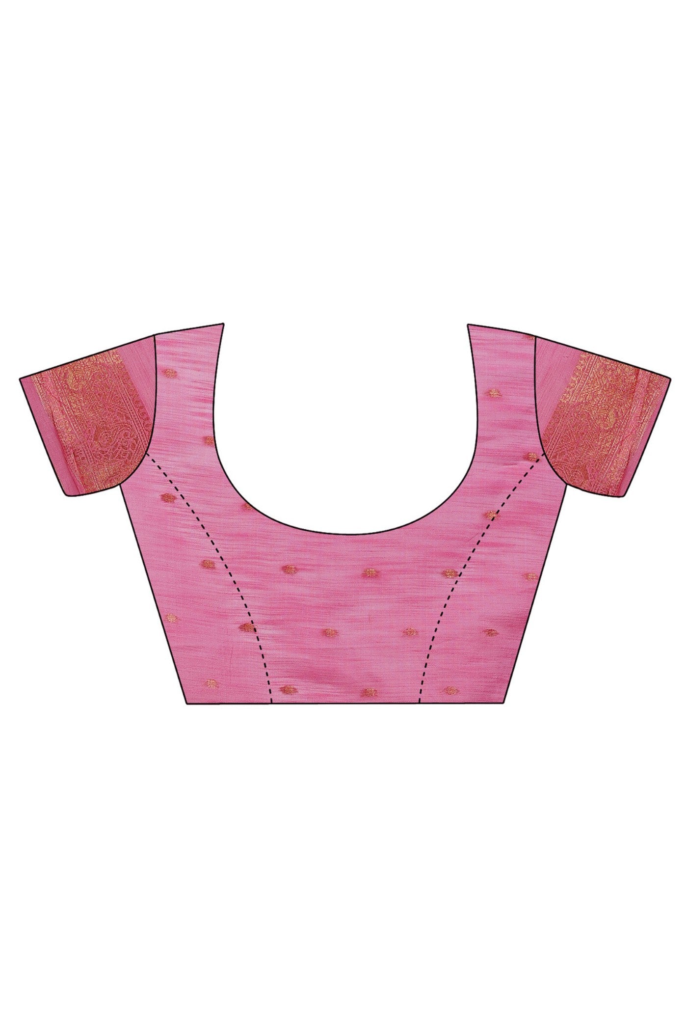 Buy MySilkLove Quicksand Pink Linen Cotton Saree Online