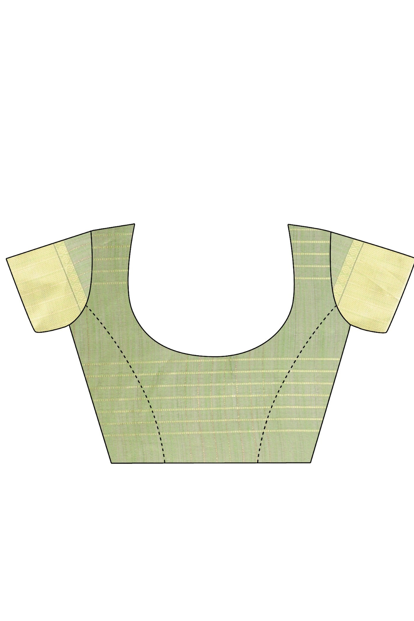 Buy MySilkLove Basil Green Woven Organza Saree Online
