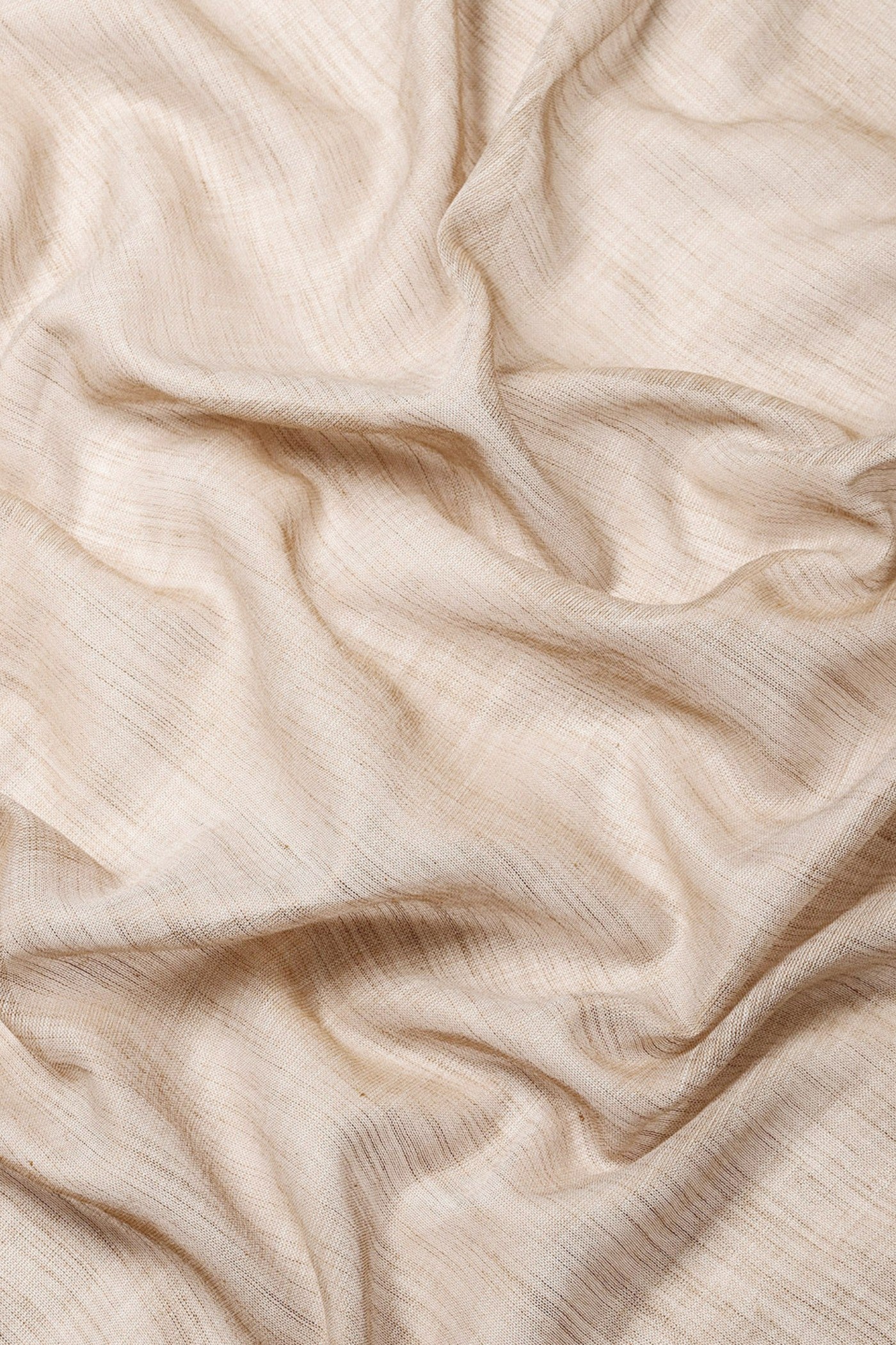 Buy MySilkLove Peanut Brown Woven Linen Saree Online