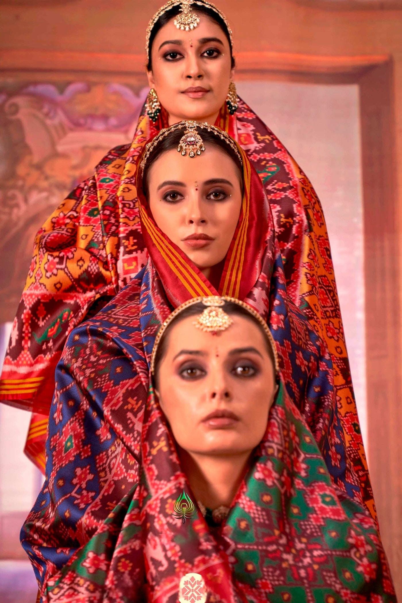 Buy MySilkLove Carolina Blue Printed Patola Saree Online