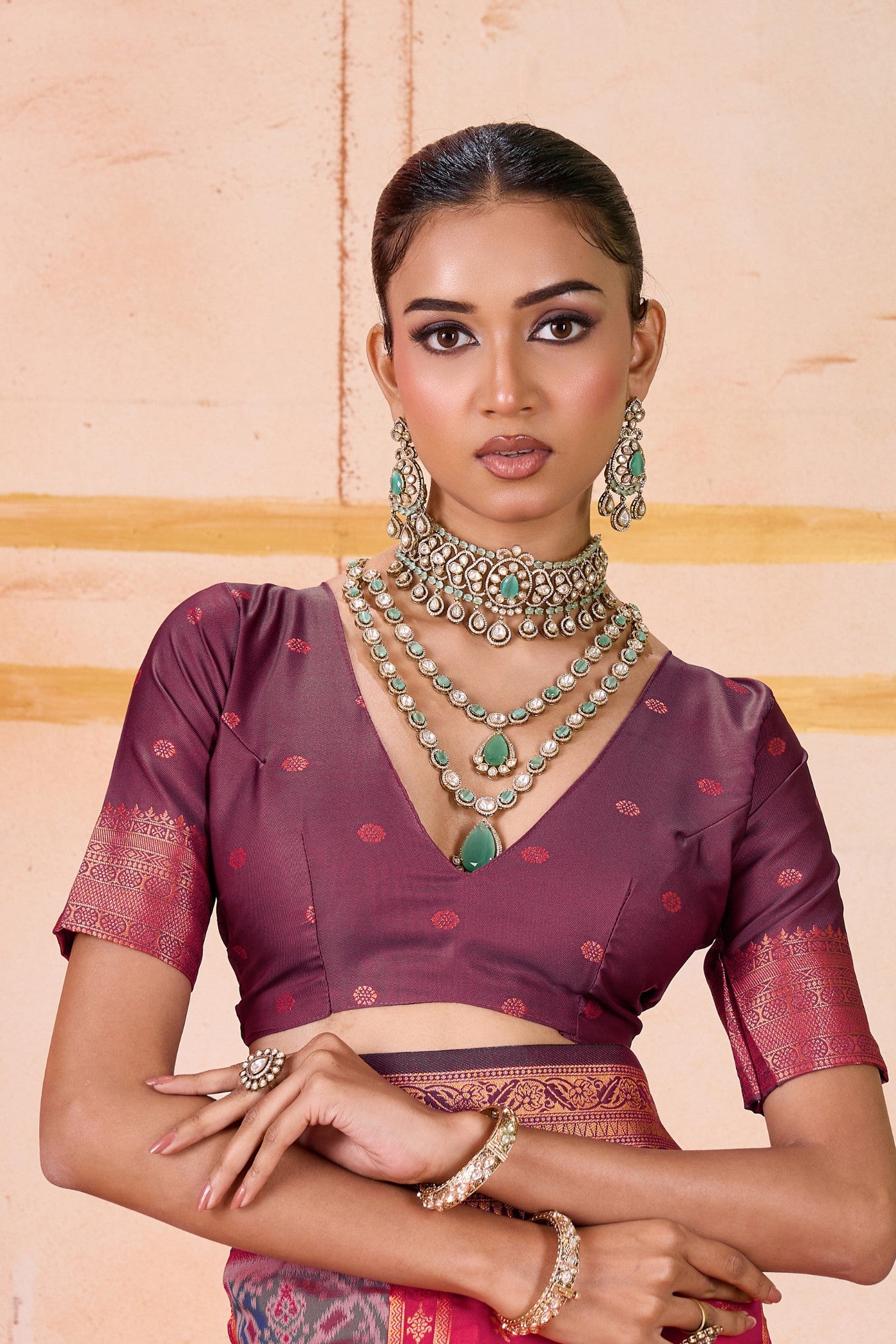 Buy MySilkLove French Rose Pink Banarasi Handloom Saree Online