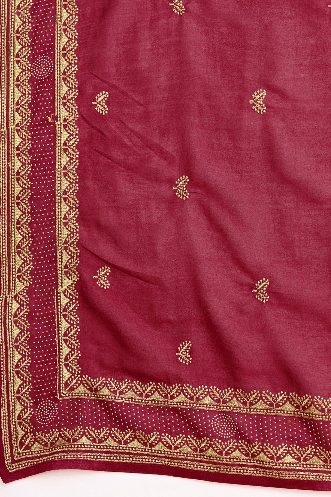 Buy MySilkLove Cardinal Red Designer Partywear Saree Online