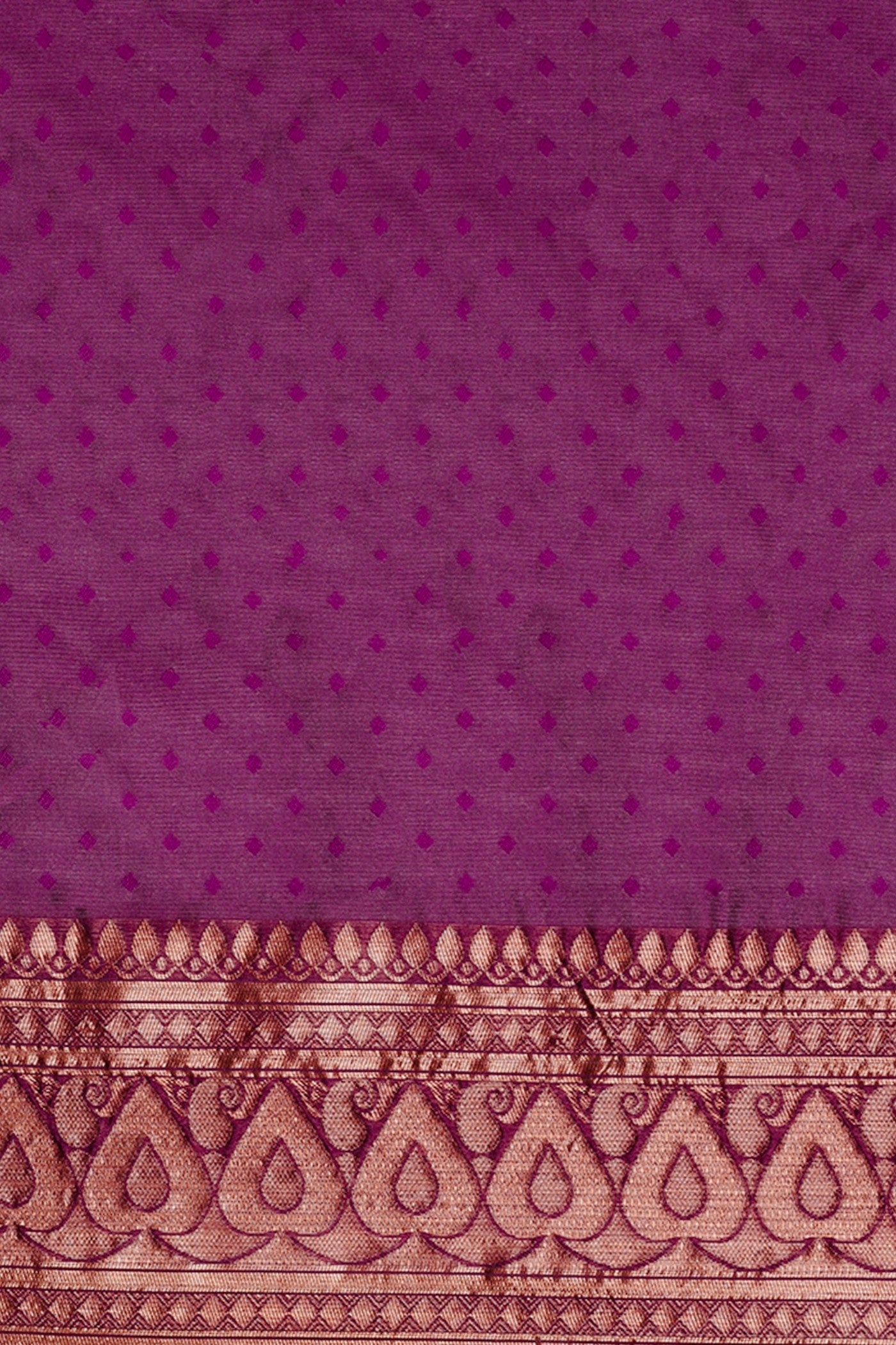 Buy MySilkLove Cadmium Purple Woven Jacquard Lichi Silk Saree Online