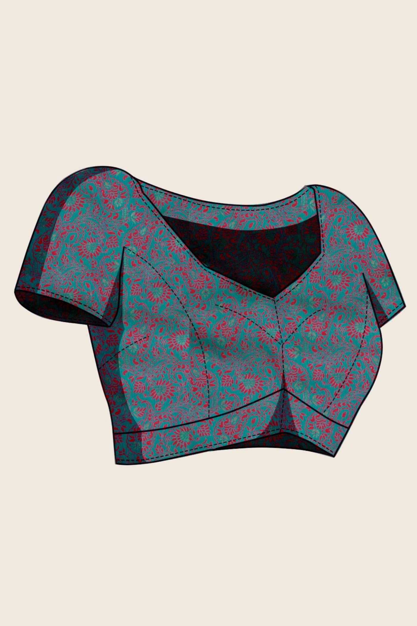 Buy MySilkLove Chill Blue Woven Tanchoi Kanjivaram Saree Online