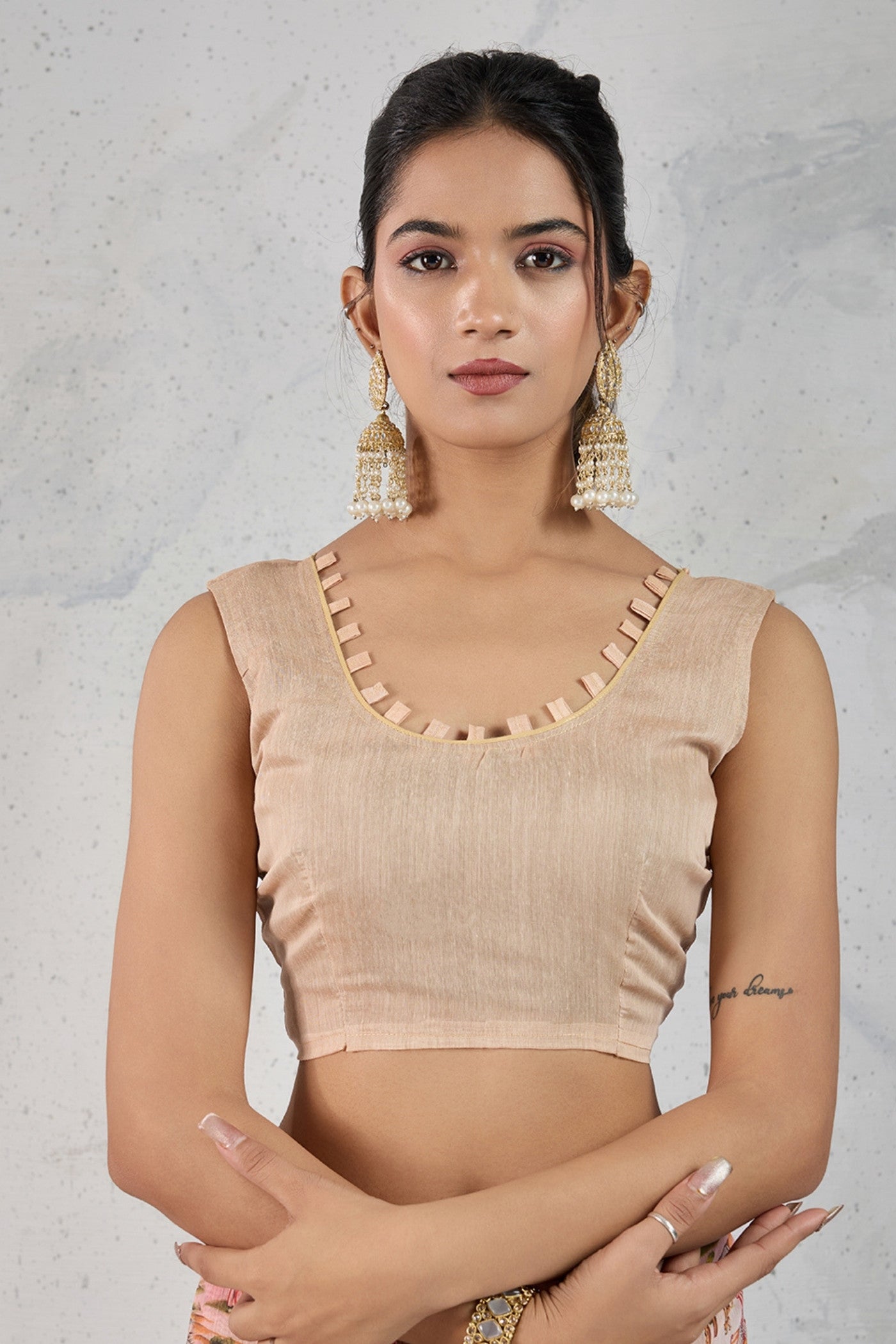 Buy MySilkLove Vintage Peach Digital Printed Saree Online