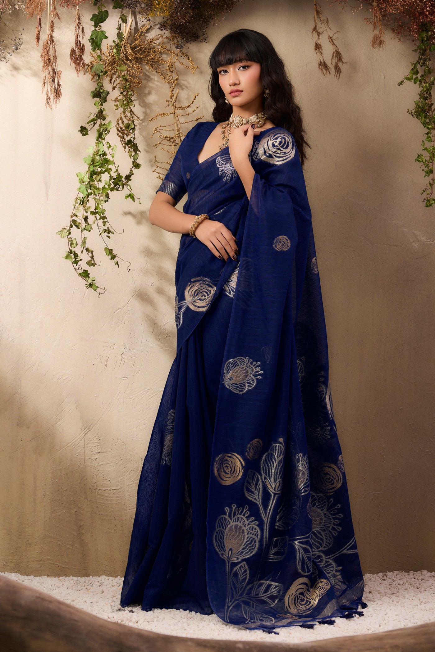 Buy MySilkLove Carolina Blue Munga Handloom Cotton Saree Online