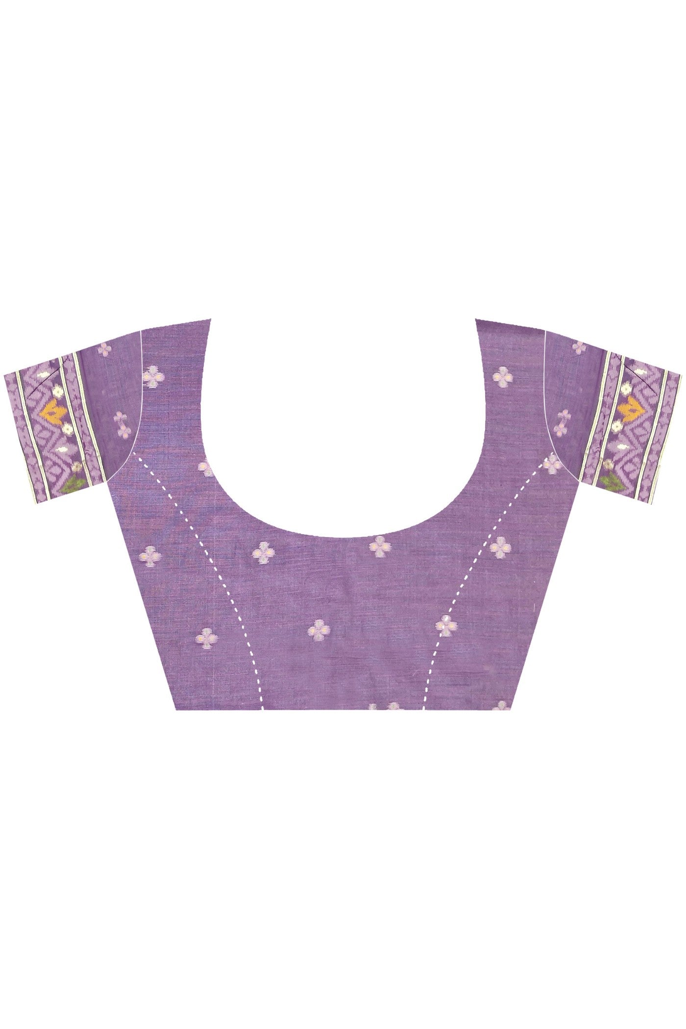 Buy MySilkLove Velvet Purple Handloom Jamdani Saree Online