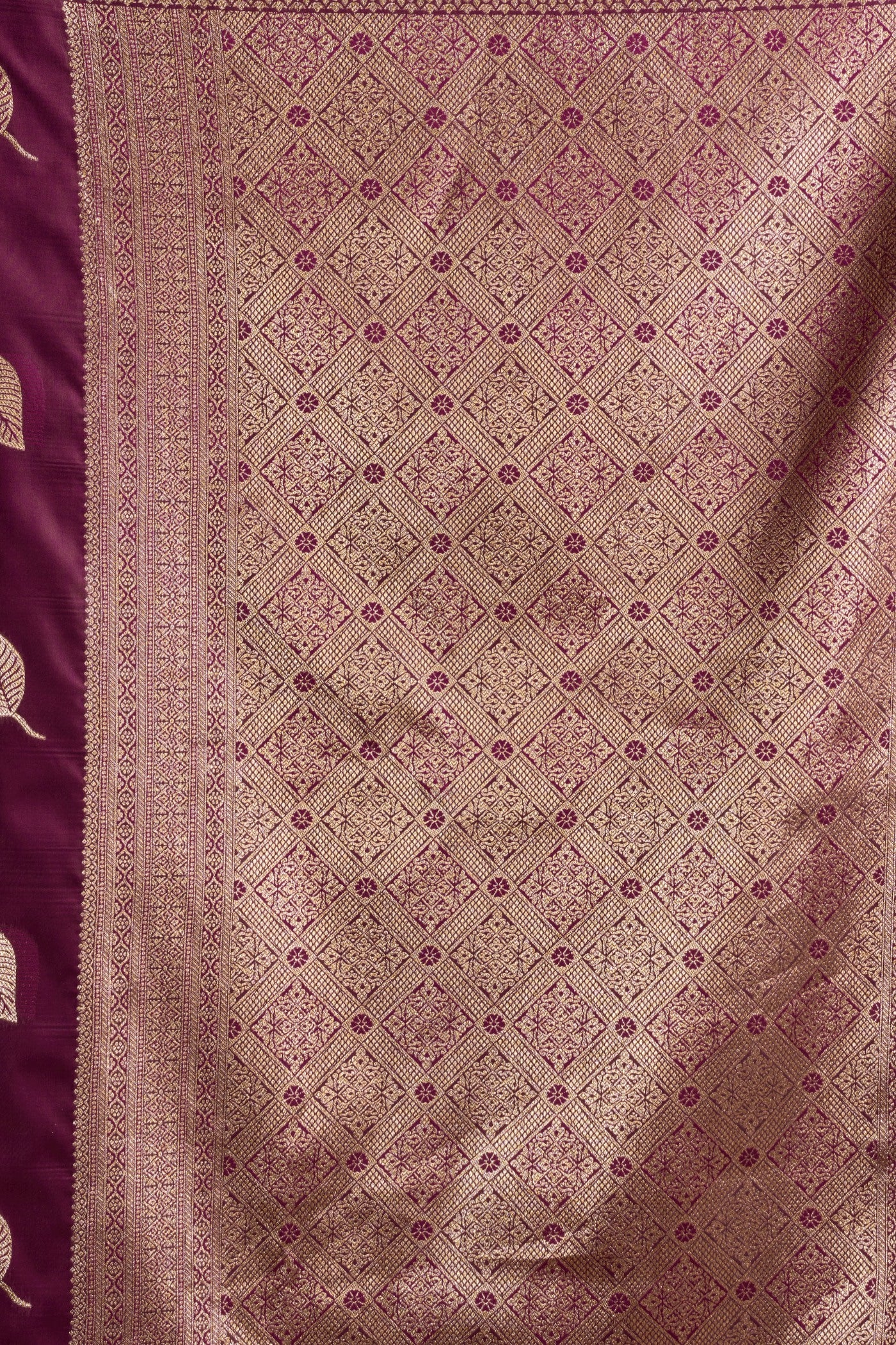 Buy MySilkLove Heliotrope Purple Woven Banarasi Saree Online