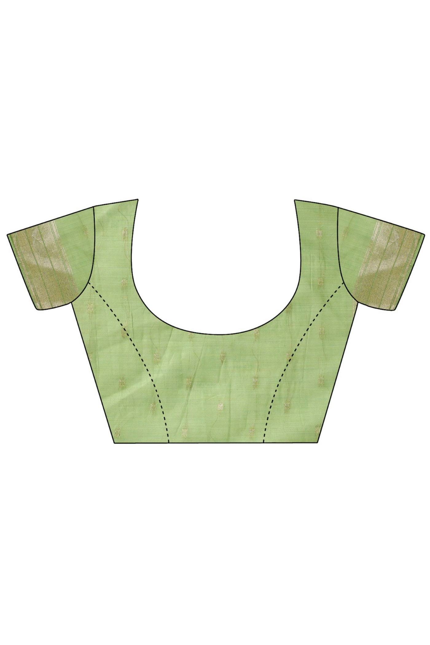 Buy MySilkLove Pistachio Green Woven Linen Cotton Saree Online