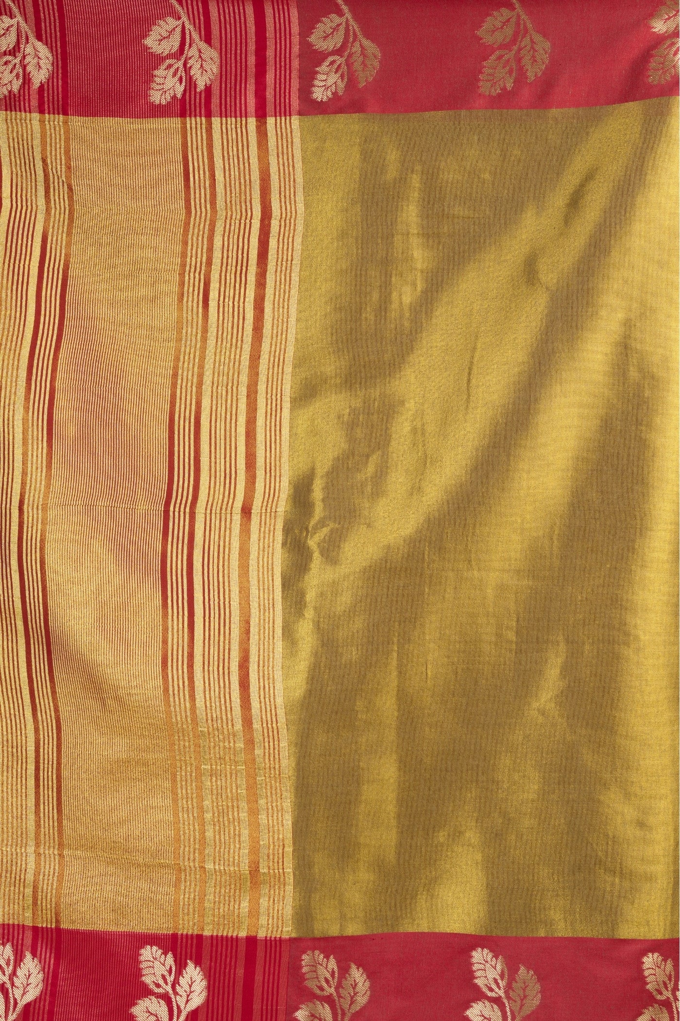 Buy MySilkLove Lime Green Woven Tissue Saree Online