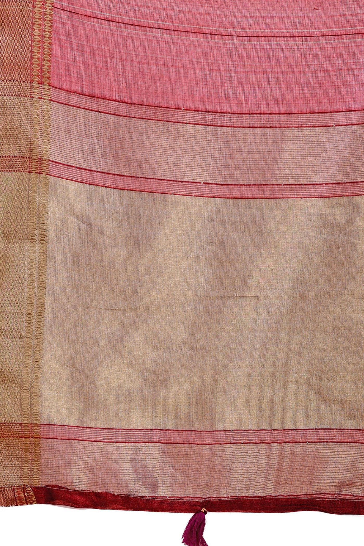 Buy MySilkLove Mocca Brown Woven Organza Saree Online