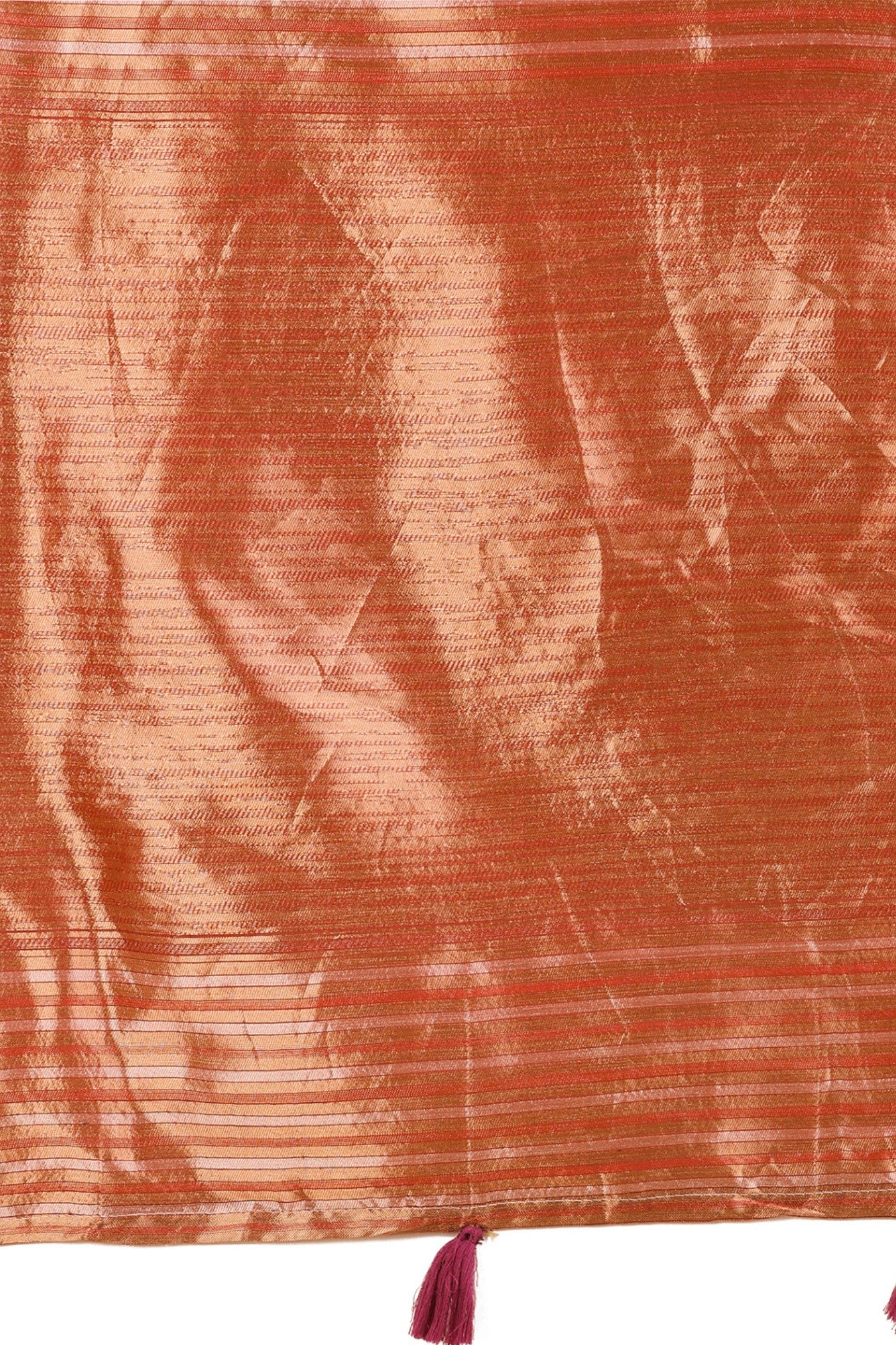 Buy MySilkLove Ceramic Red Linen Cotton Saree Online