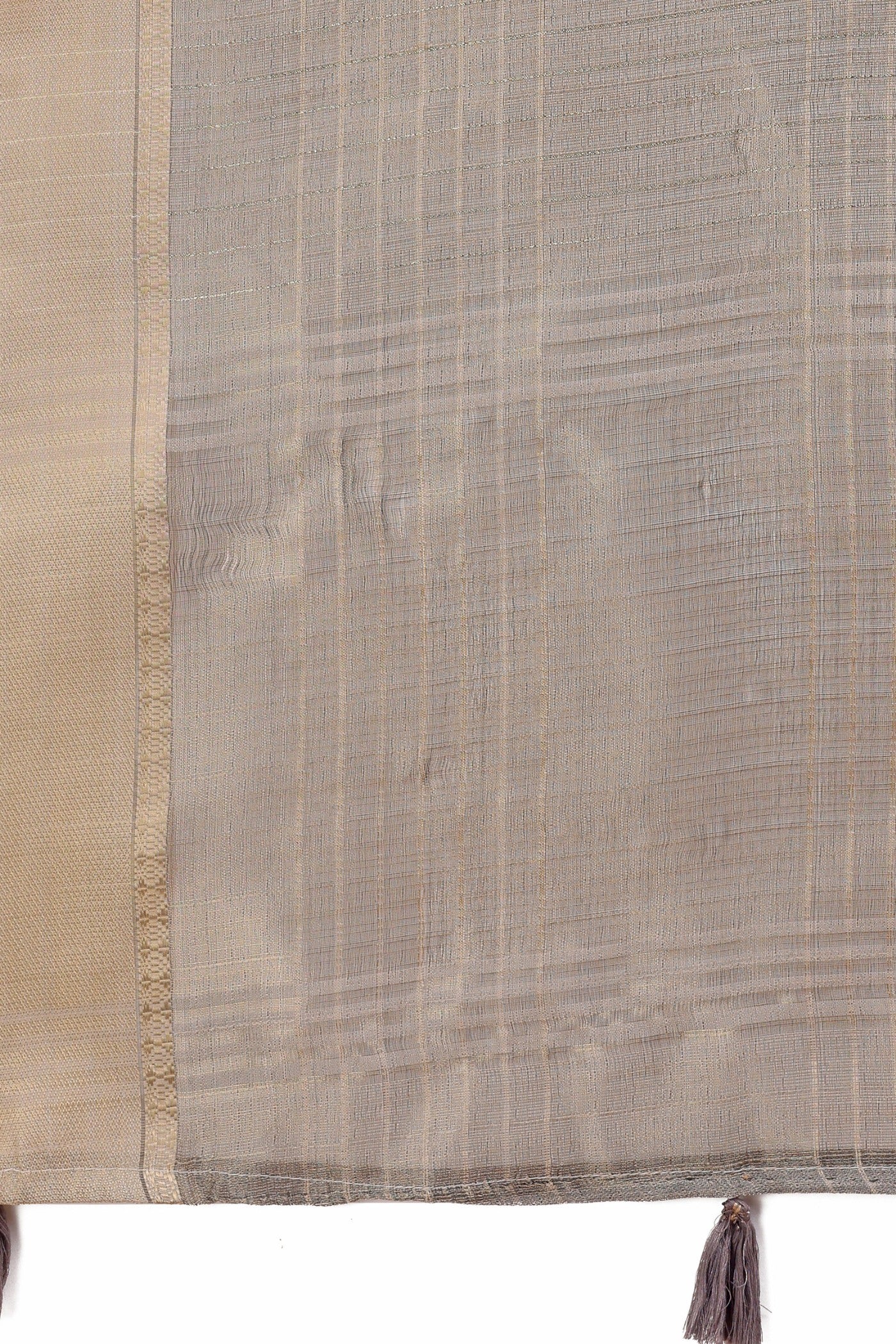 Buy MySilkLove Coin Grey Woven Organza Saree Online