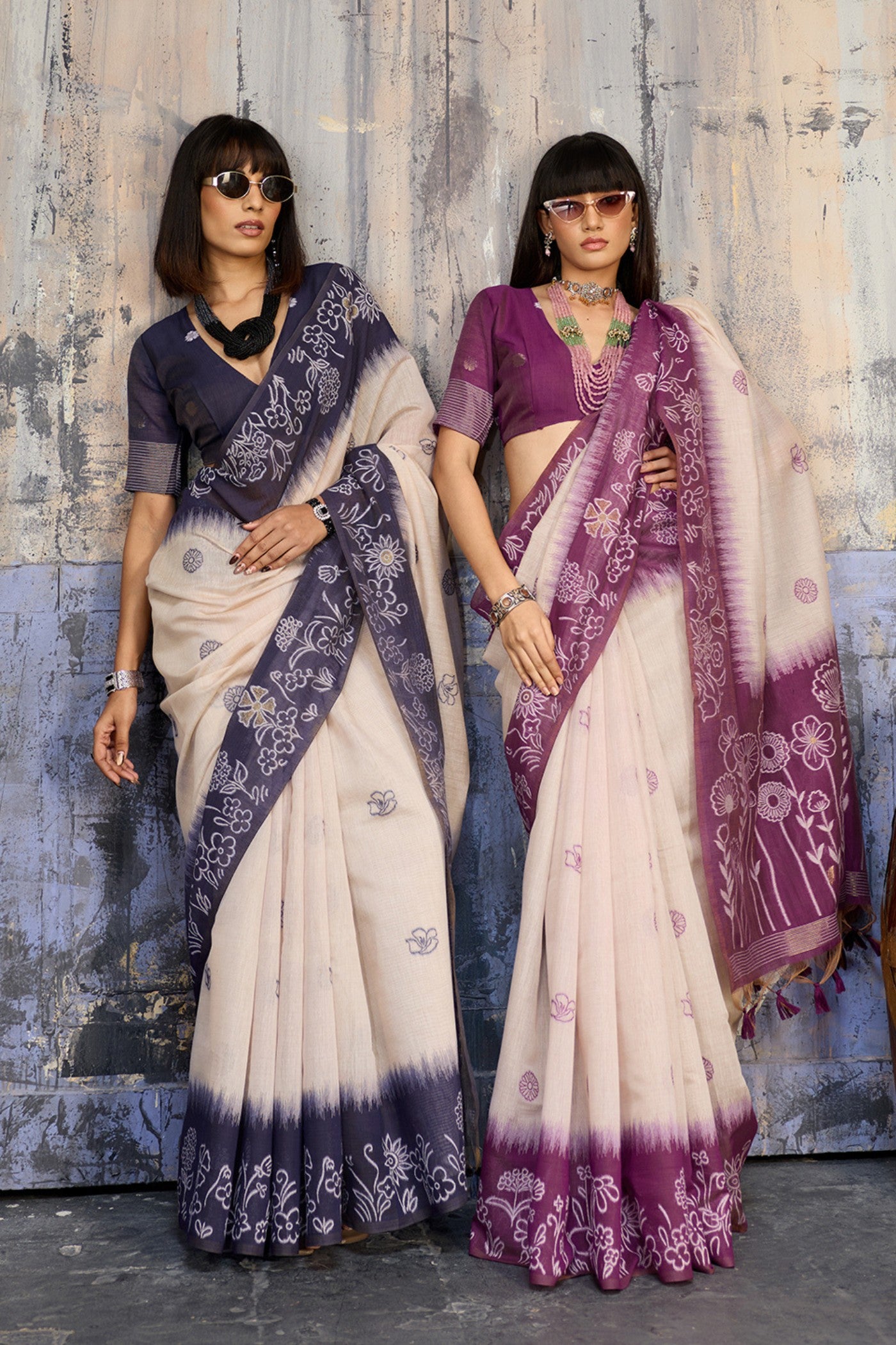 Buy MySilkLove Sapphire Sky Blue Handloom Munga Cotton Saree Online