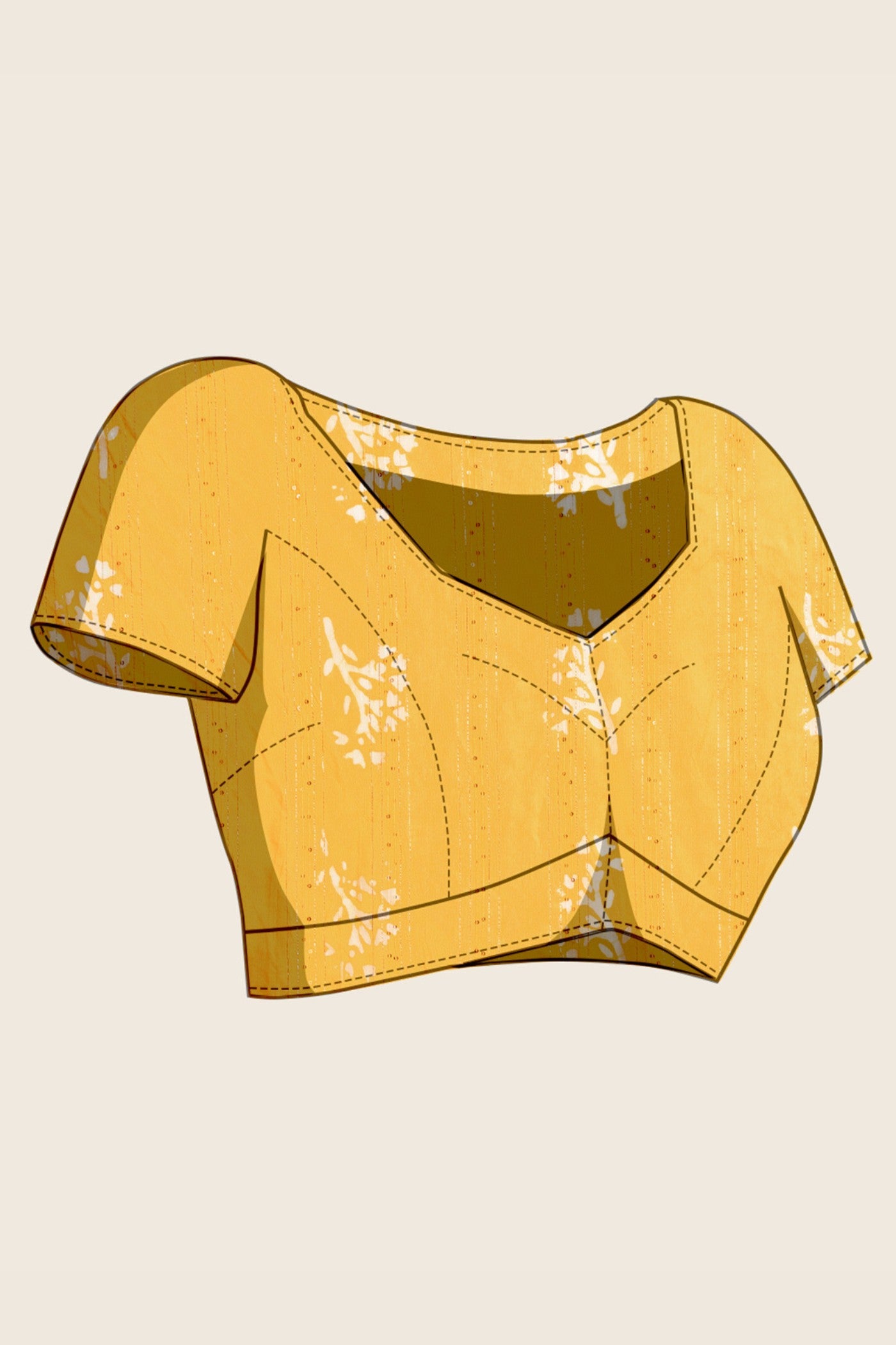 Buy MySilkLove Lemon Yellow Woven Cotton Silk Saree Online