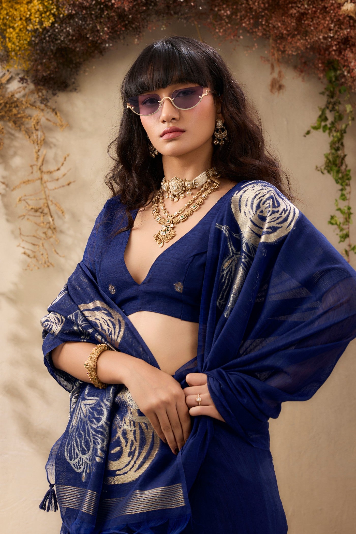 Buy MySilkLove Carolina Blue Munga Handloom Cotton Saree Online