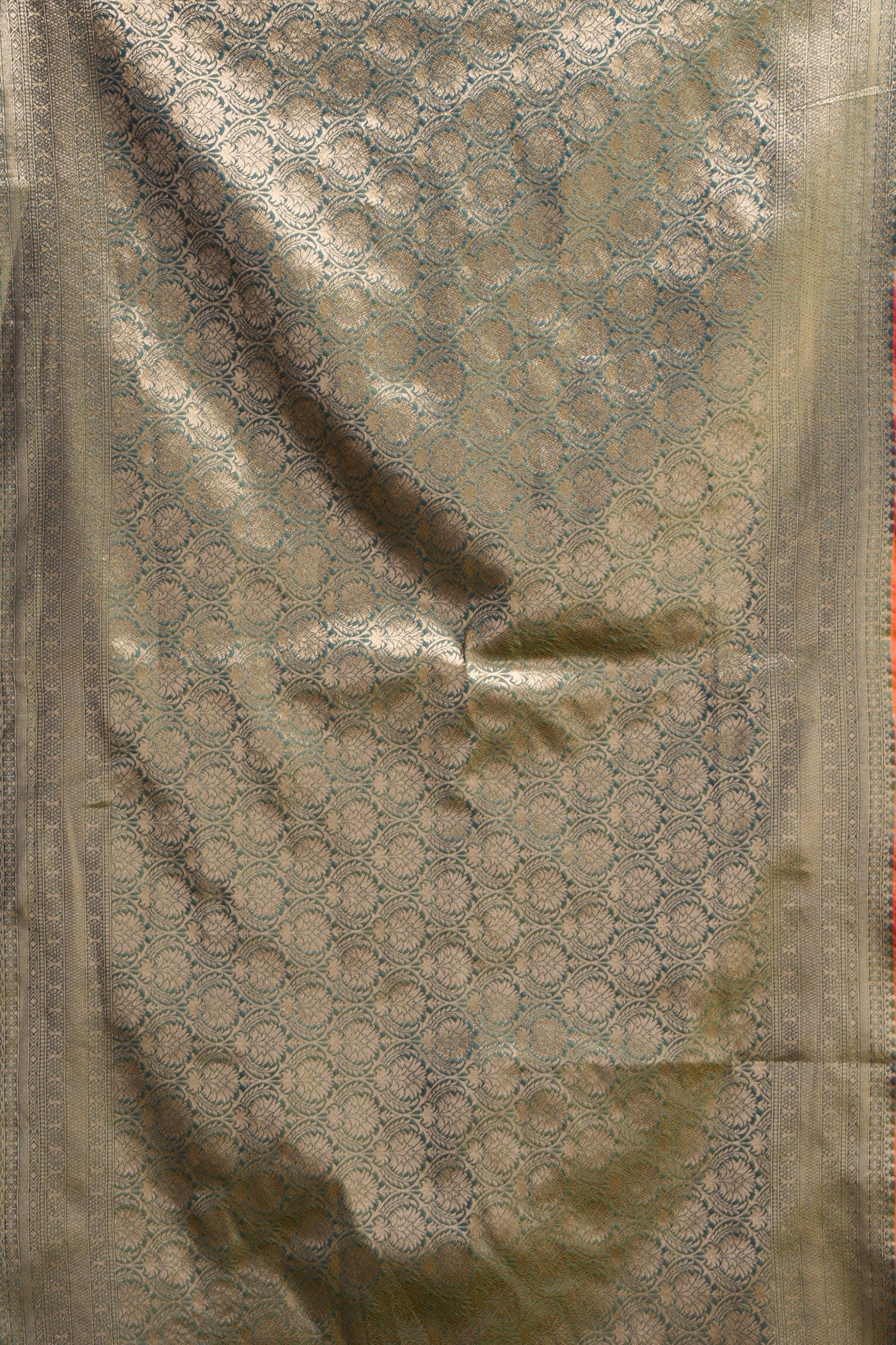 Buy MySilkLove Oapaya Whip Orange Banarasi Handloom Soft Silk Saree Online