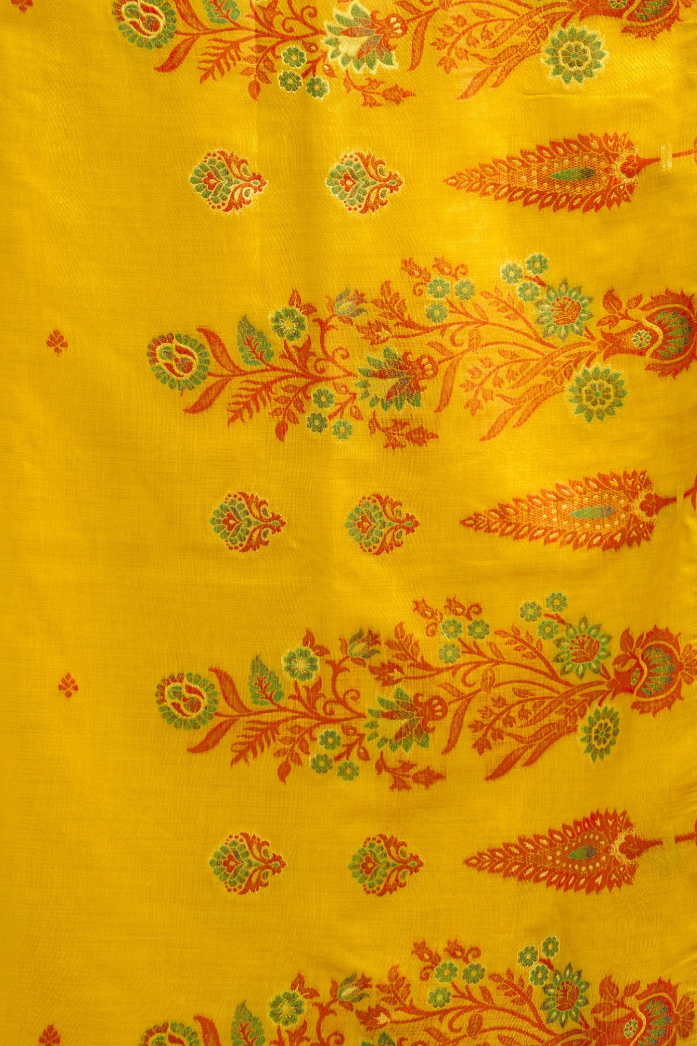 Buy MySilkLove Sunshine Yellow Handloom Cotton Saree Online