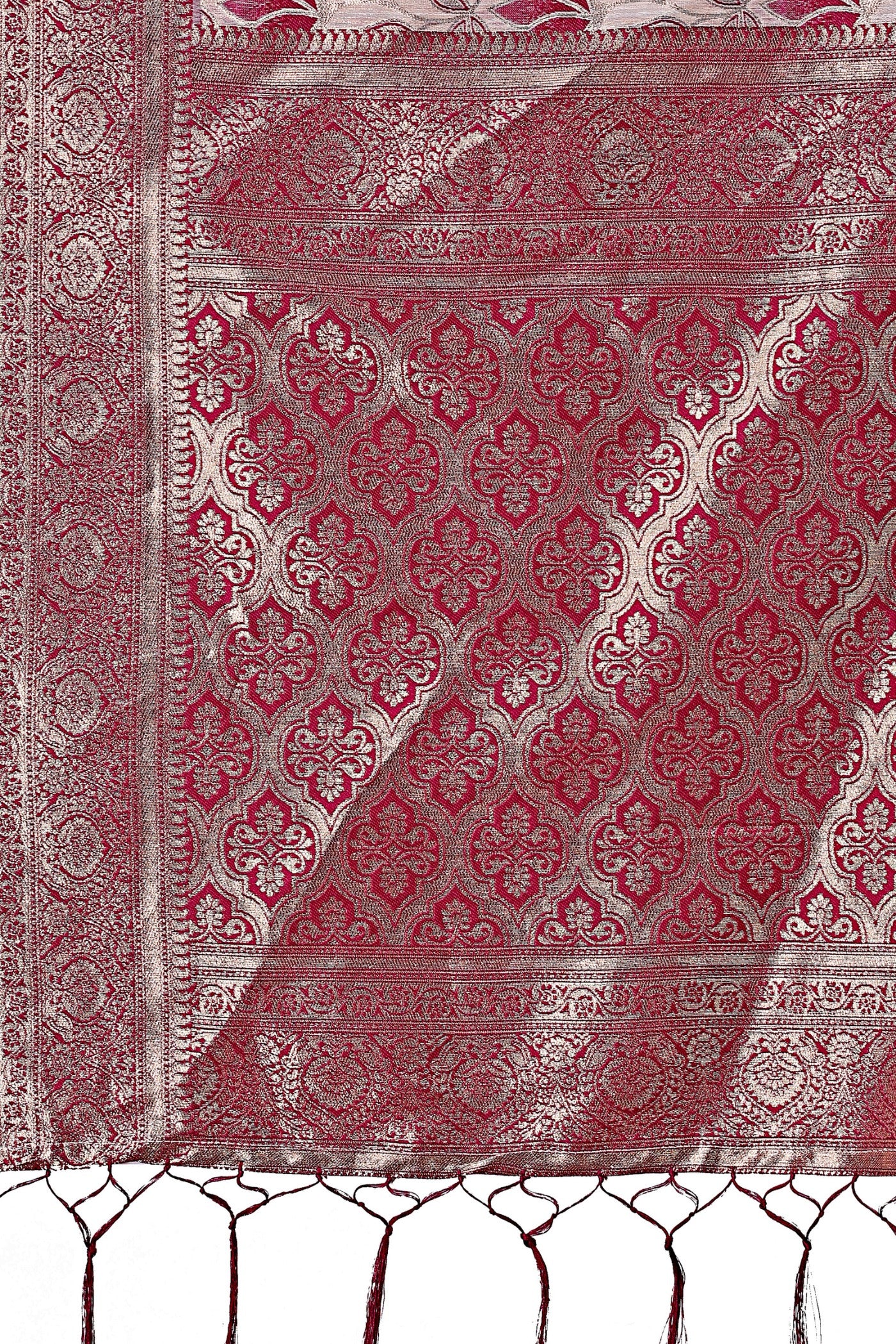 Buy MySilkLove Lilac Purple Linen Cotton Saree Online