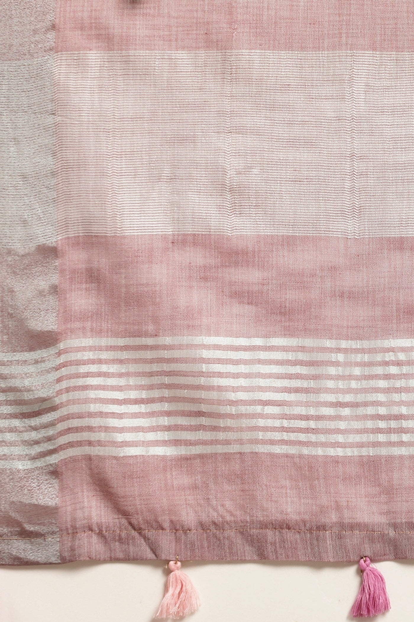 Buy MySilkLove Mauve Purple Woven Linen Cotton Saree Online