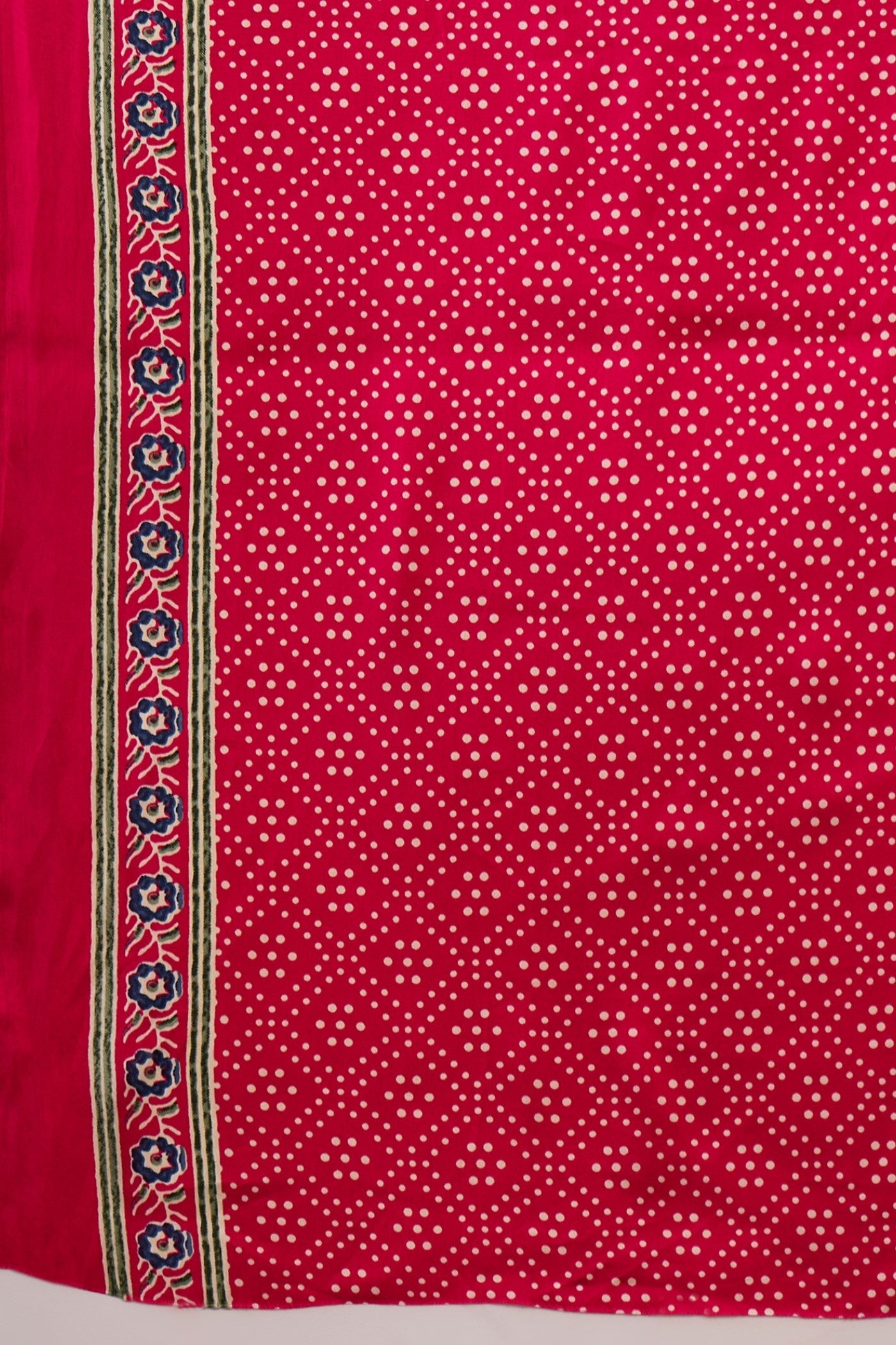 Buy MySilkLove Mocca Maroon Printed Satin Gaji Silk Saree Online