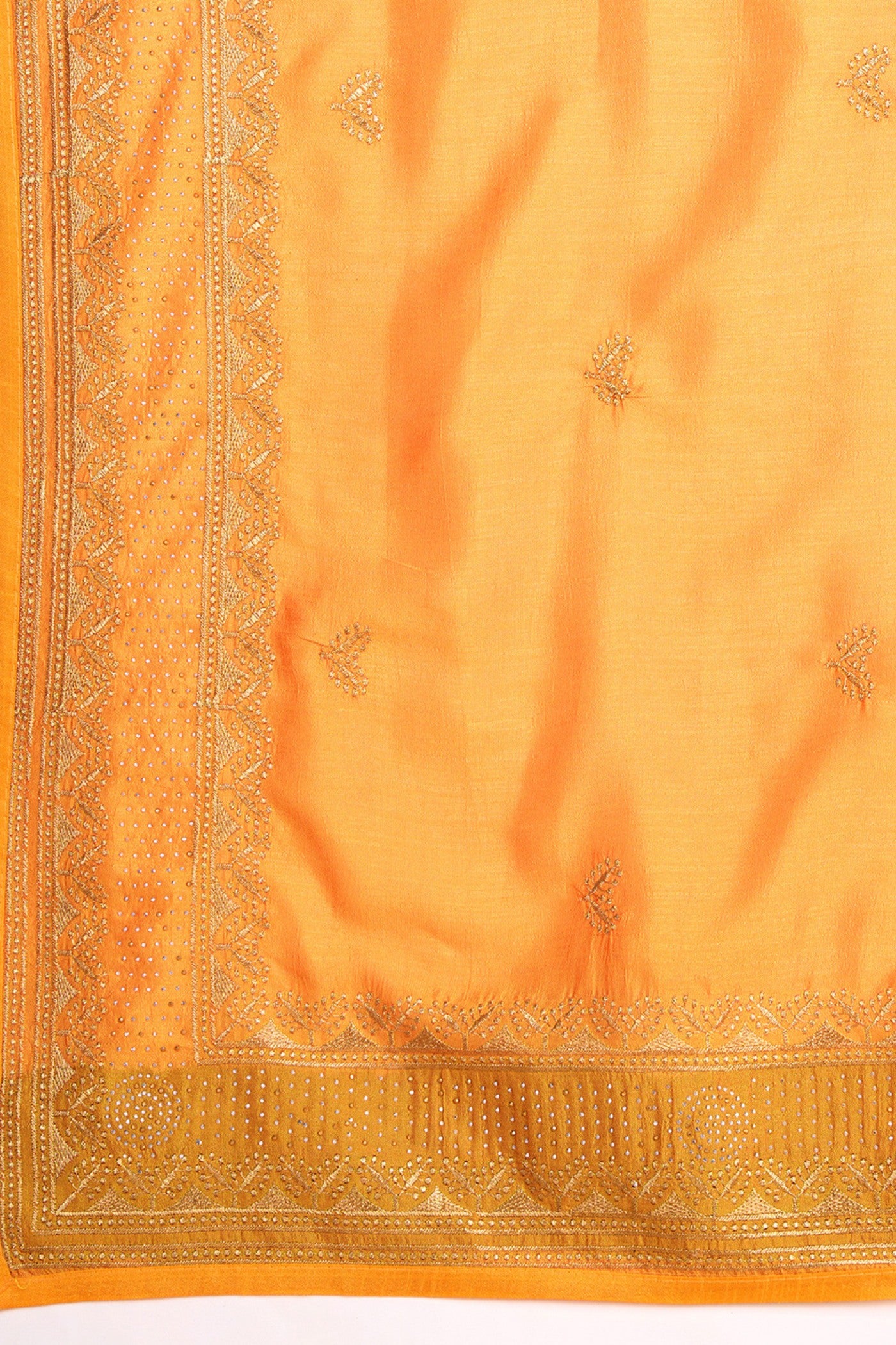 Buy MySilkLove Sunglow Yellow Designer Partywear Saree Online