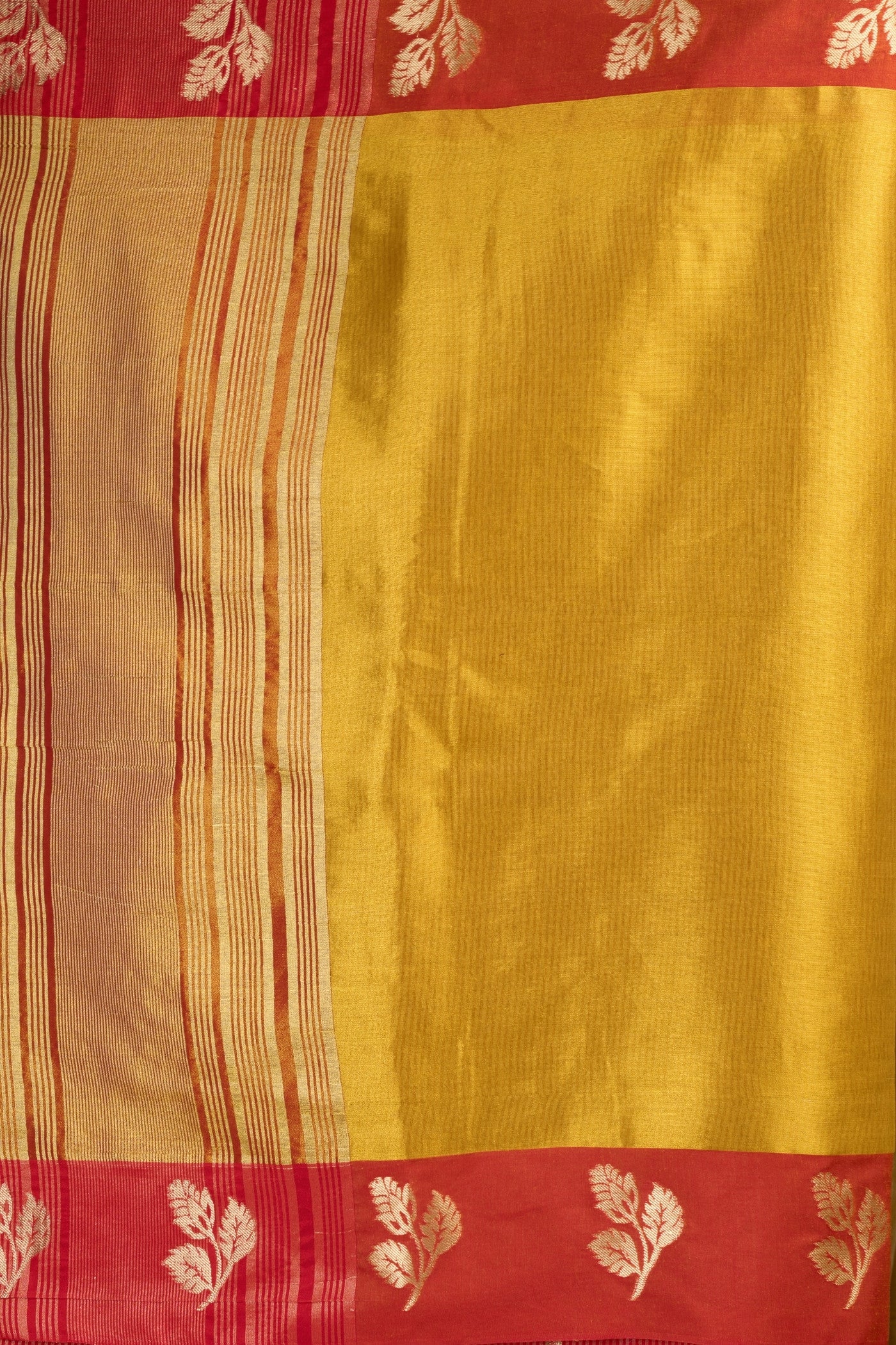 Buy MySilkLove Imperial Yellow Woven Tissue Saree Online