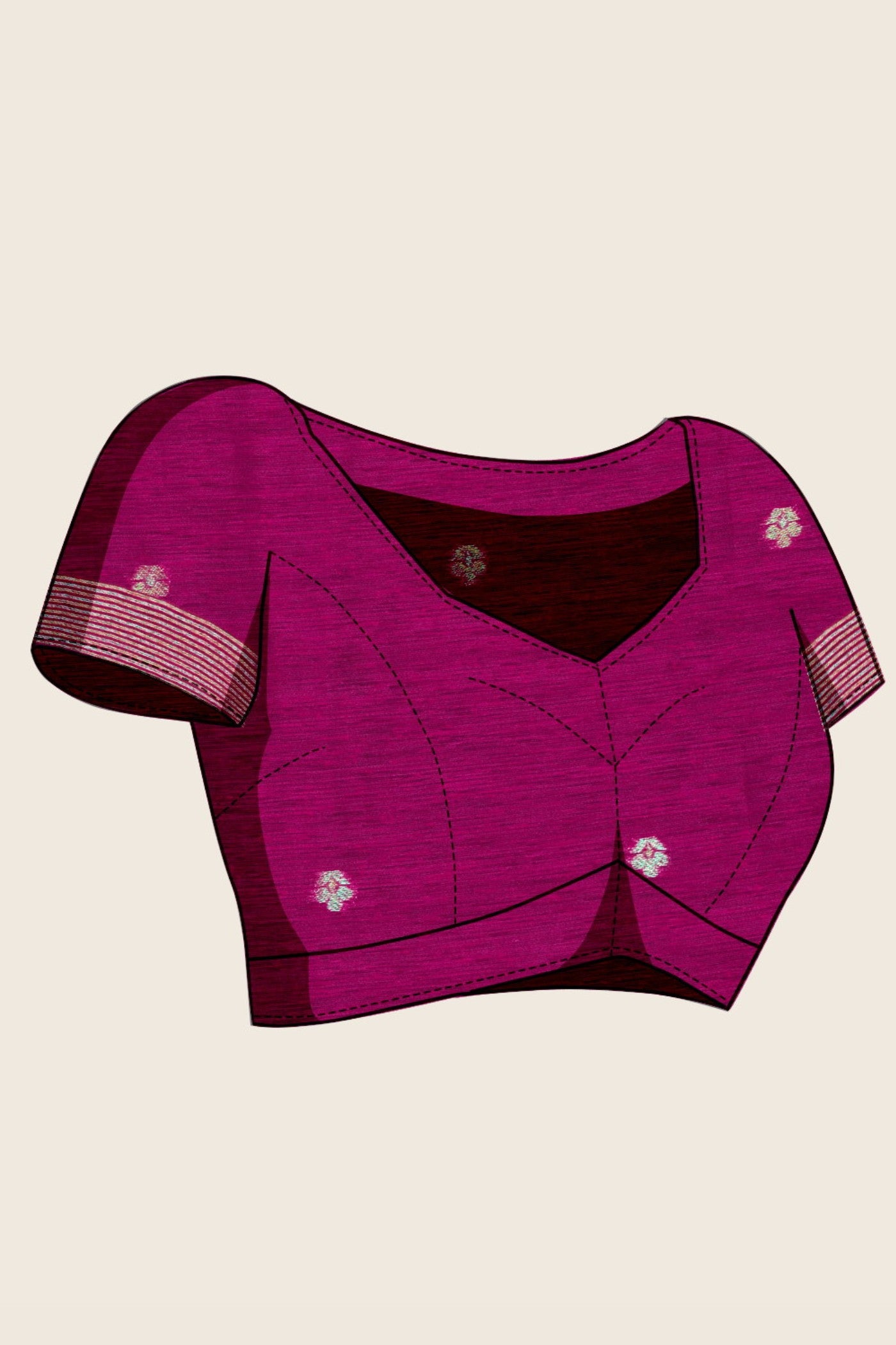 Buy MySilkLove Salmon Pink Munga Handloom Cotton Saree Online