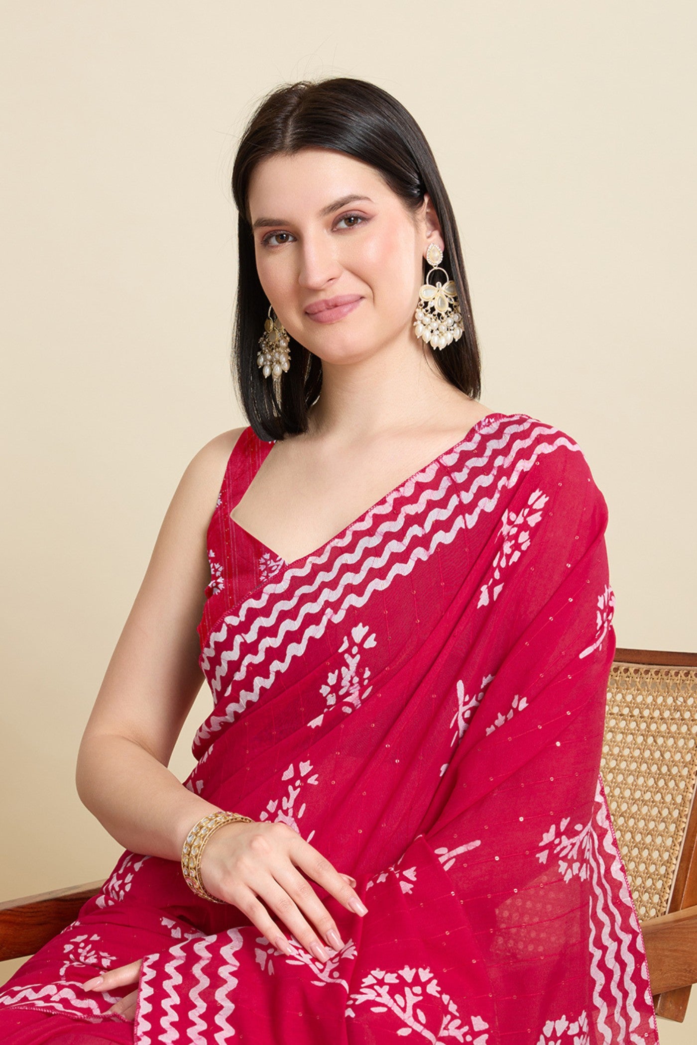 Buy MySilkLove French Pink Woven Cotton Silk Saree Online