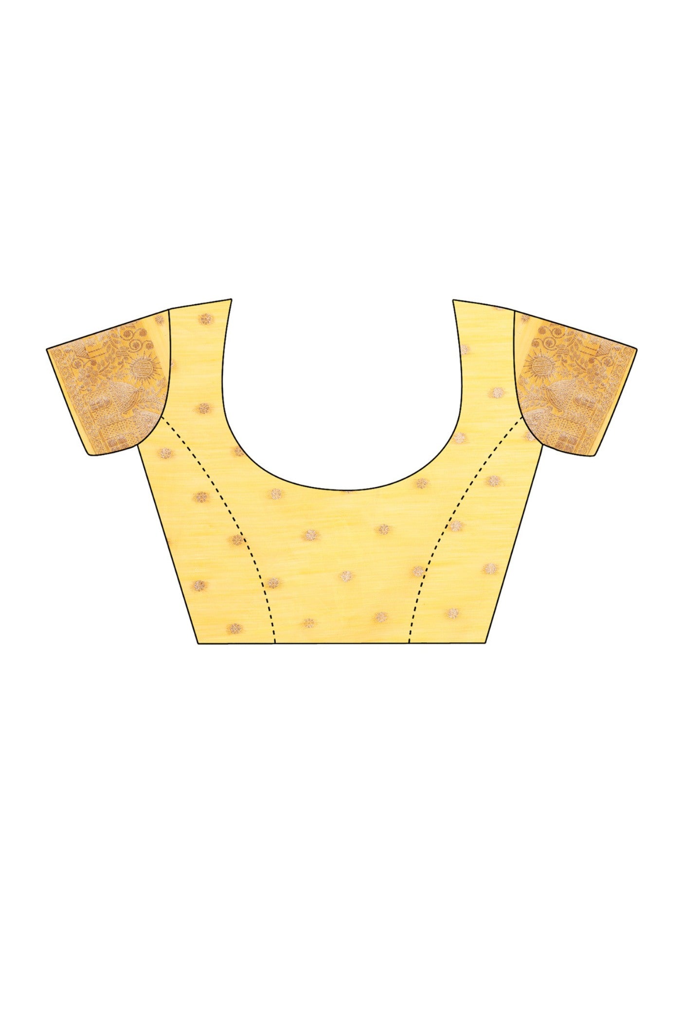 Buy MySilkLove Cyber Yellow Linen Cotton Saree Online