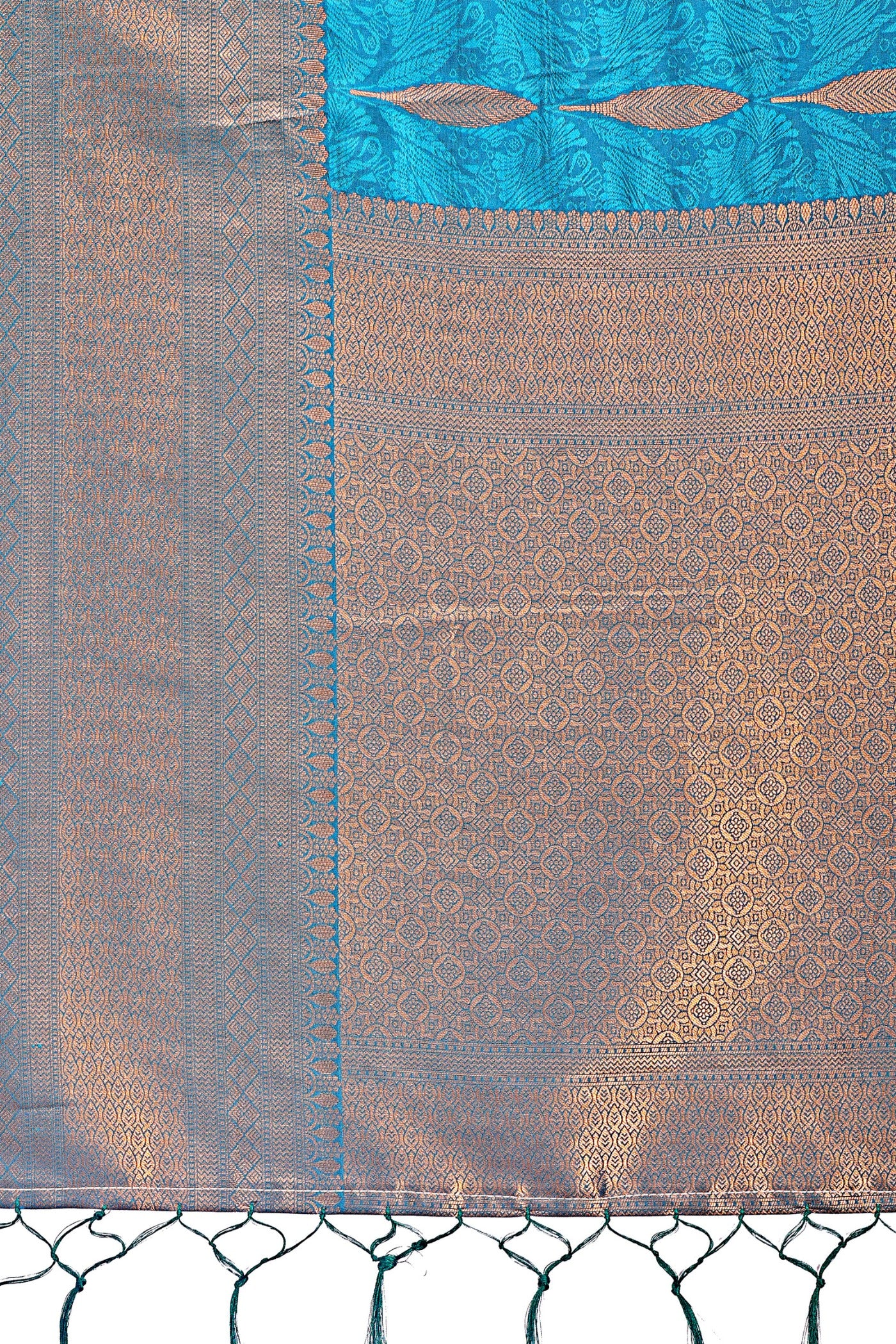 Buy MySilkLove Azure Blue Woven Banarasi Saree Online