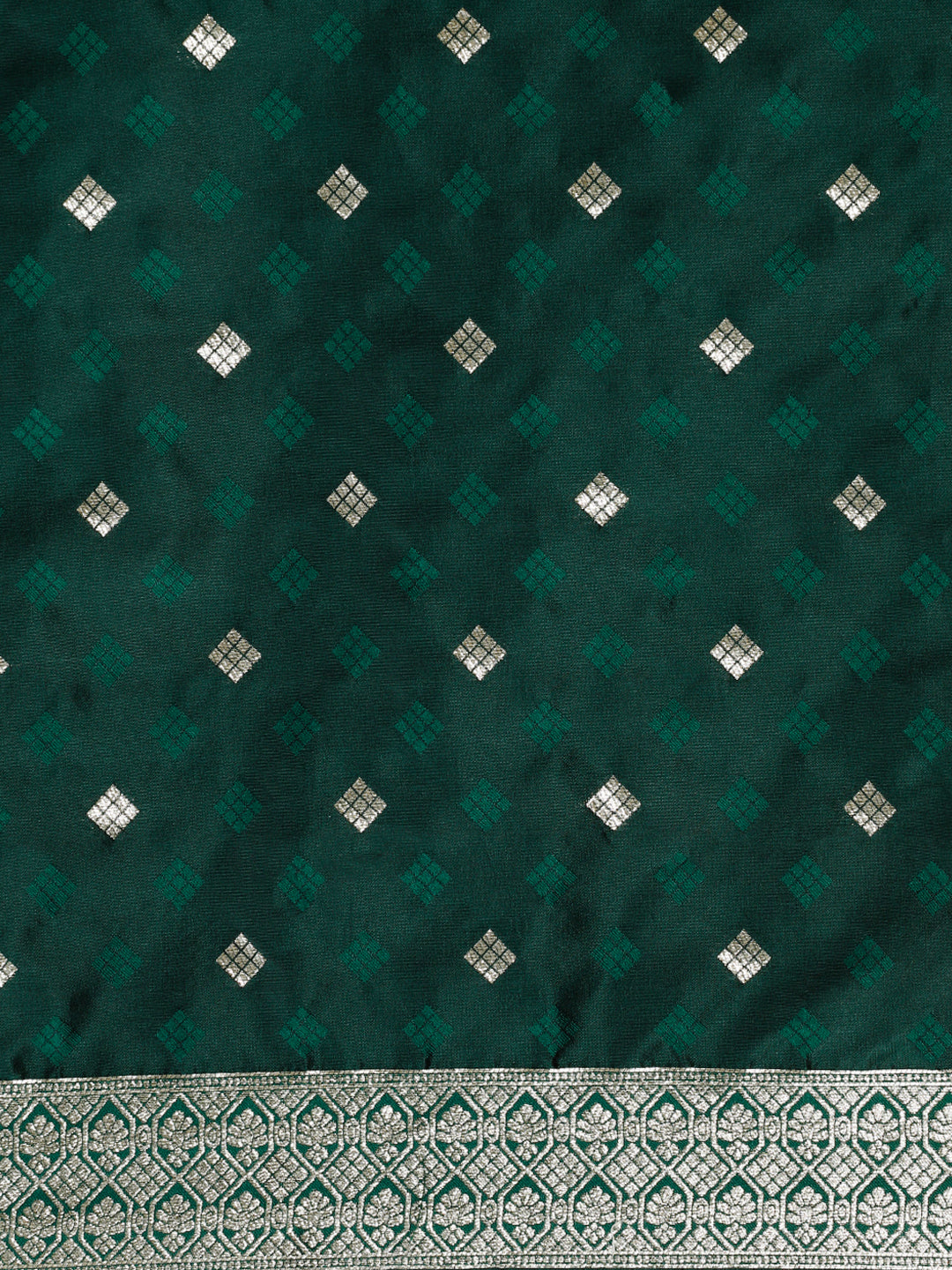 Buy MySilkLove Heather Purple and Green Woven Jacquard Lichi Silk Saree Online