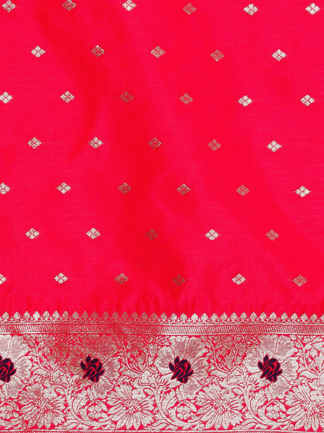 Buy MySilkLove Rosewood Pink Woven Jacquard Lichi Silk Saree Online