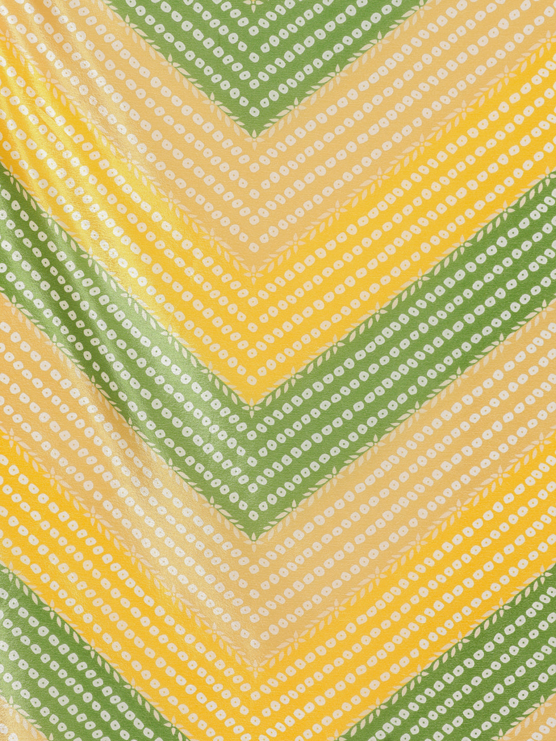 Buy MySilkLove Moss Yellow Woven Jacquard Lichi Silk Saree Online