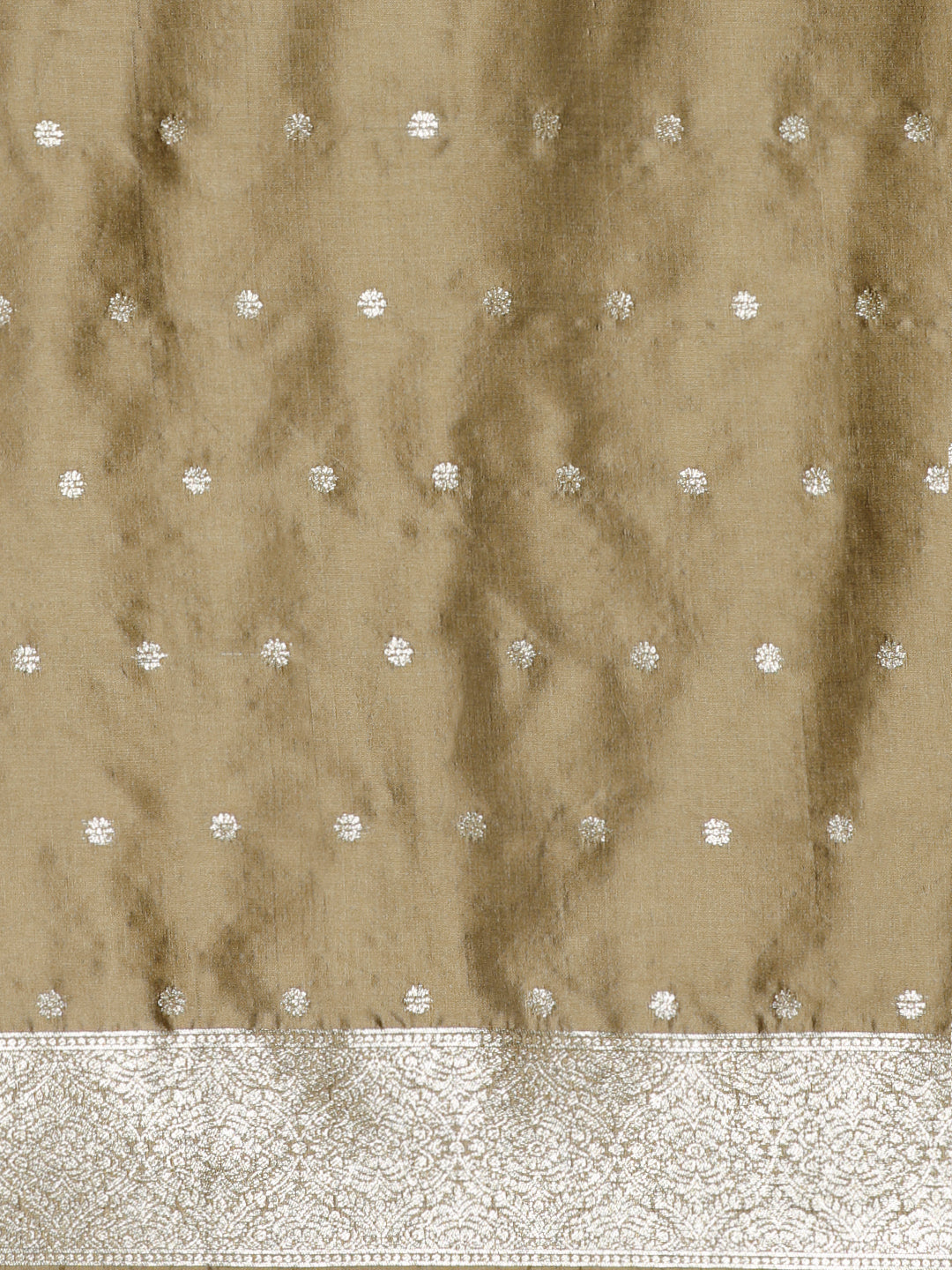 Buy MySilkLove Bronze Gold Woven Jacquard Lichi Silk Saree Online