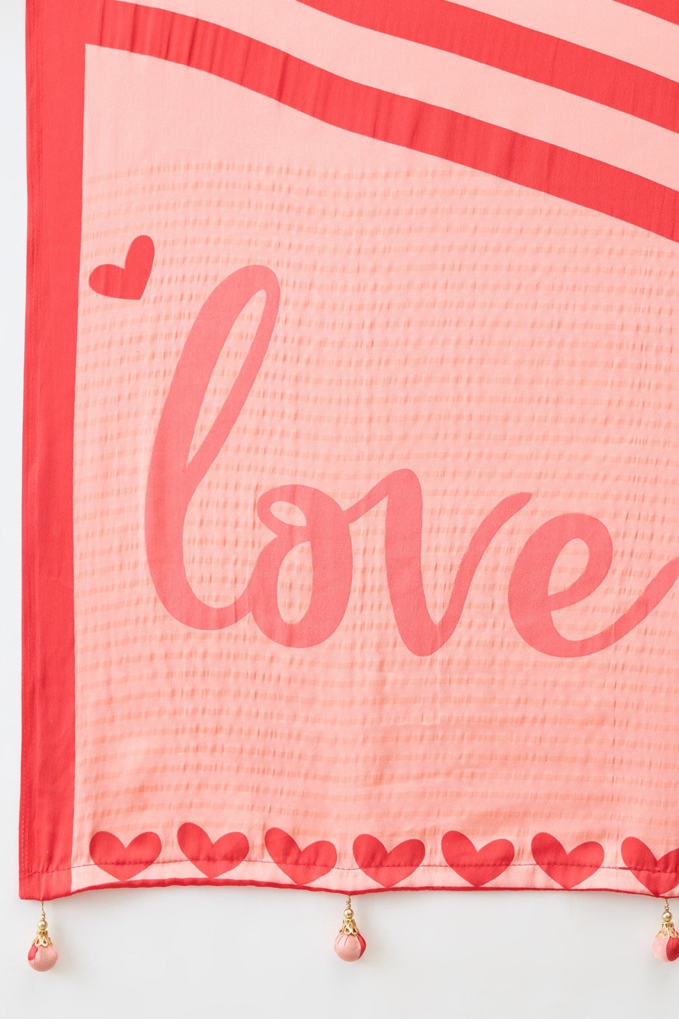 Buy MySilkLove Coral Red Printed Satin Crepe Silk Saree Online