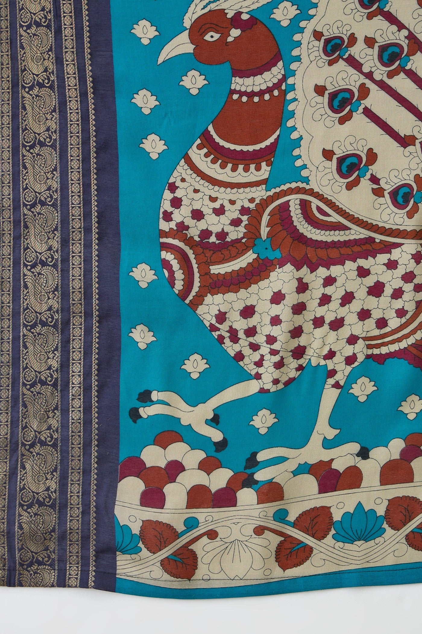 Buy MySilkLove Stiletto Maroon Printed Cotton Saree Online