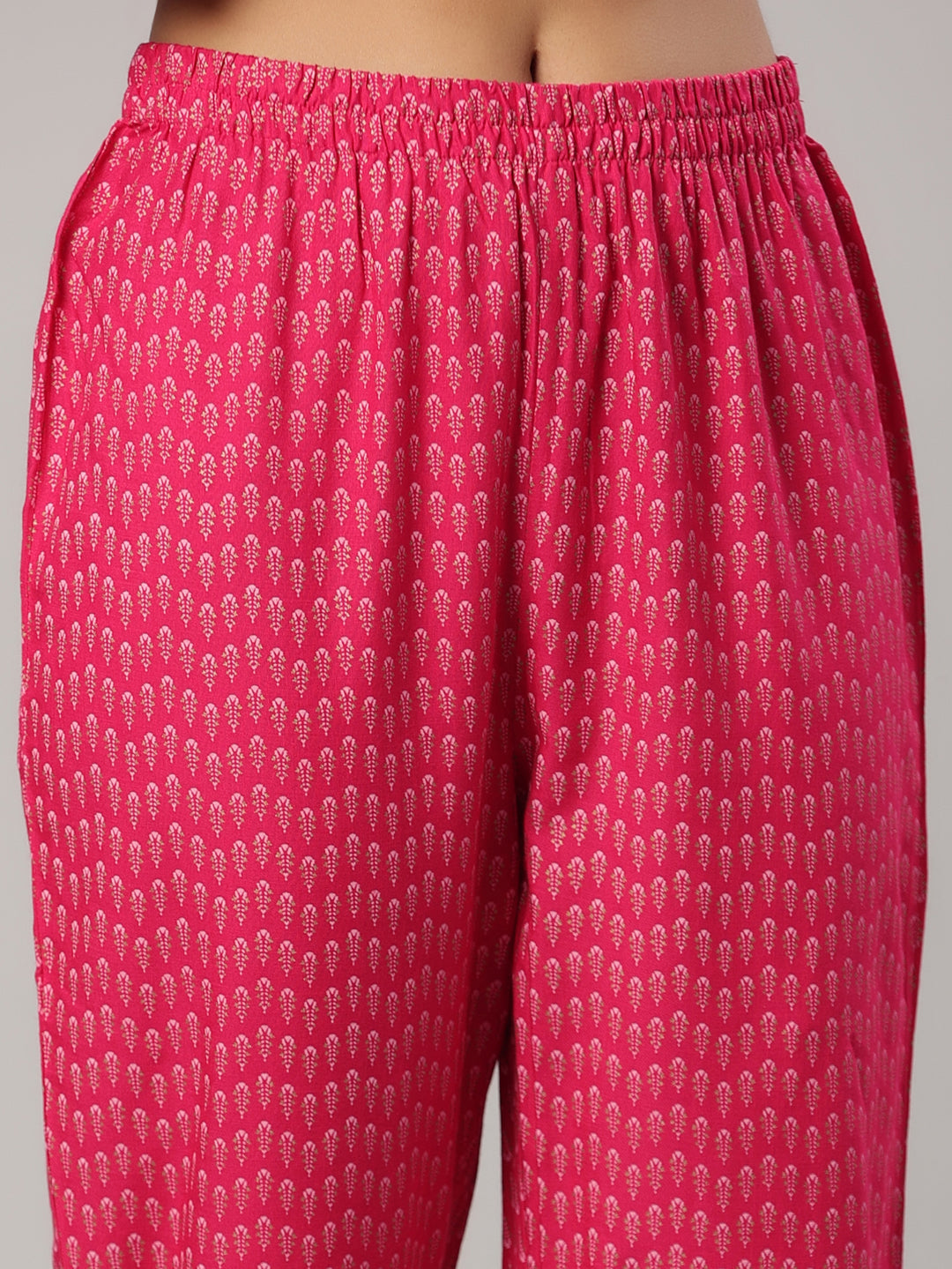 Buy MySilkLove Cerise Pink Fuchsia Dupatta Set Online